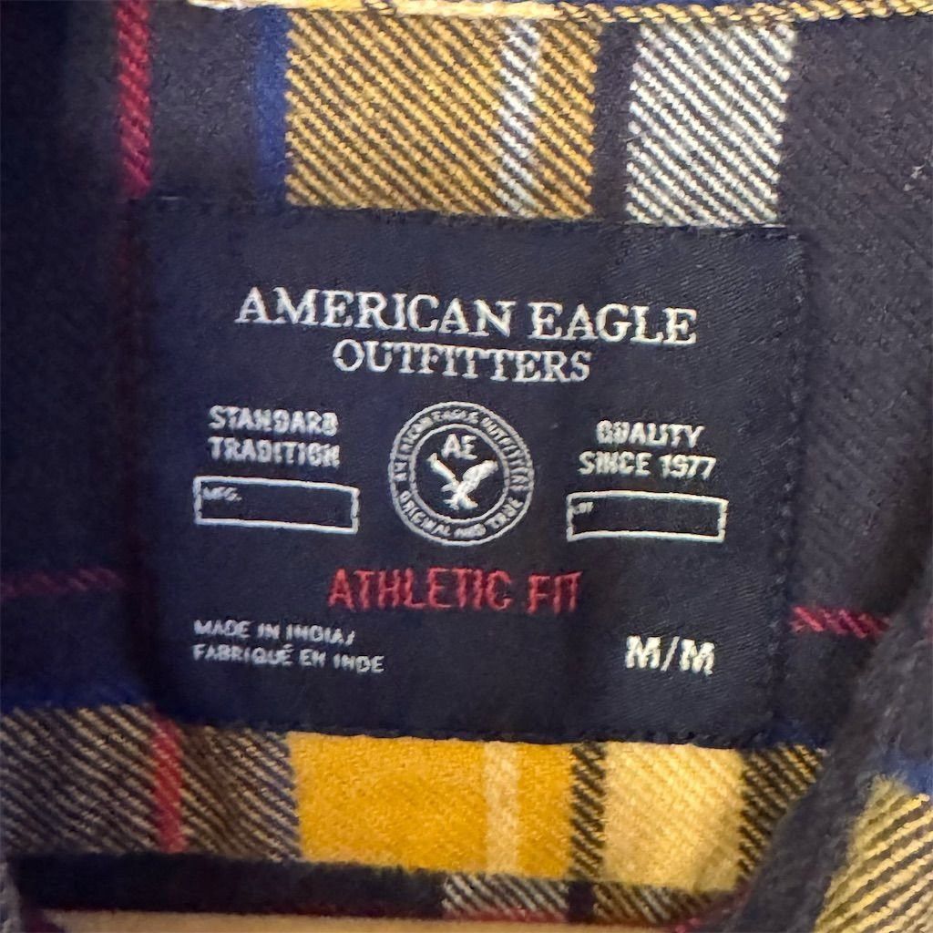 American Eagle Outfitters American Eagle Women's Plaid Flannel Shirt M Long Sleeve Bu Size M / US 6-8 / IT 42-44 - 4 Thumbnail