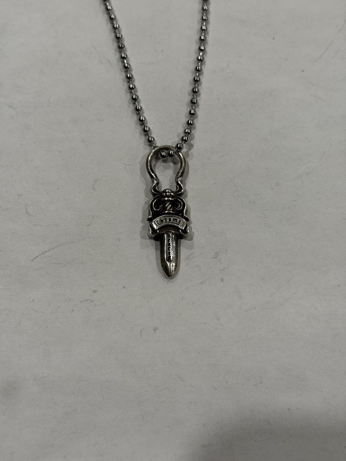 Chrome Hearts Chrome Hearts Dagger Pendant Silver Ball Chain Necklace 925 Size ONE SIZE - 10 Thumbnail