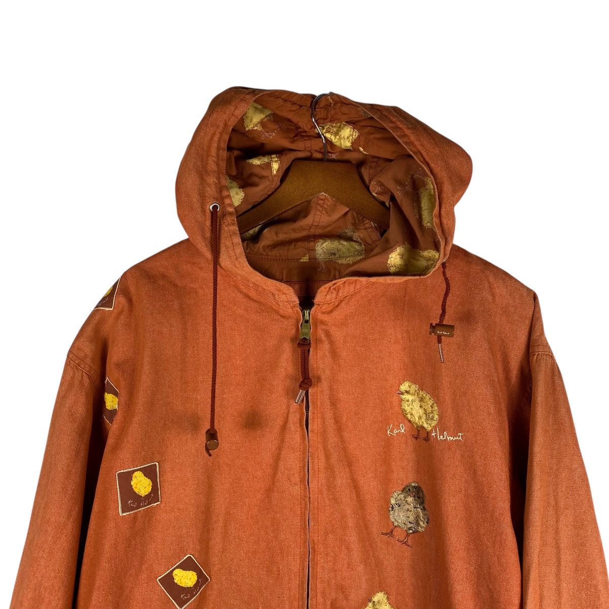Karl Helmut Vintage Karl Helmut Patches Jacket with Hoodie Size US XL / EU 56 / 4 - 4 Thumbnail