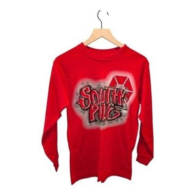 Southpole Deadstock Vintage 90s South Pole Long Sleeve T-Shirt Red Gra Size US S / EU 44-46 / 1 - 3 Thumbnail