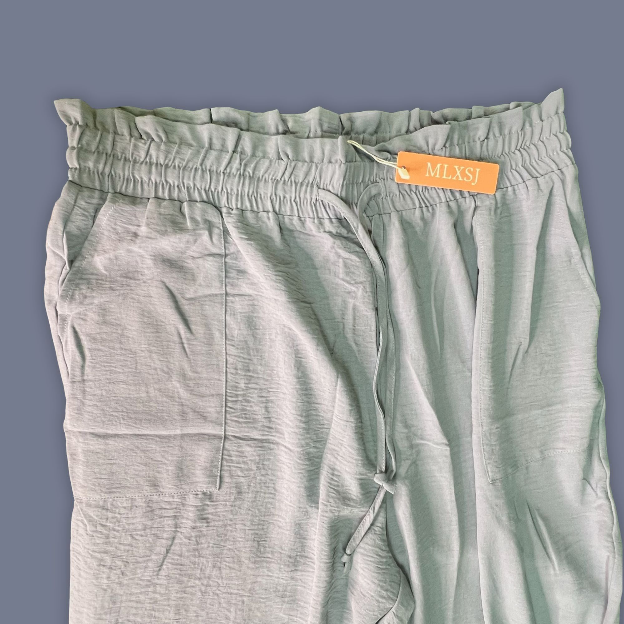 Other MLXSJ Wide-Leg Palazzo Lounge Pants Elastic Waist Lightweigh Size 32" / US 10 / IT 46 - 5 Thumbnail