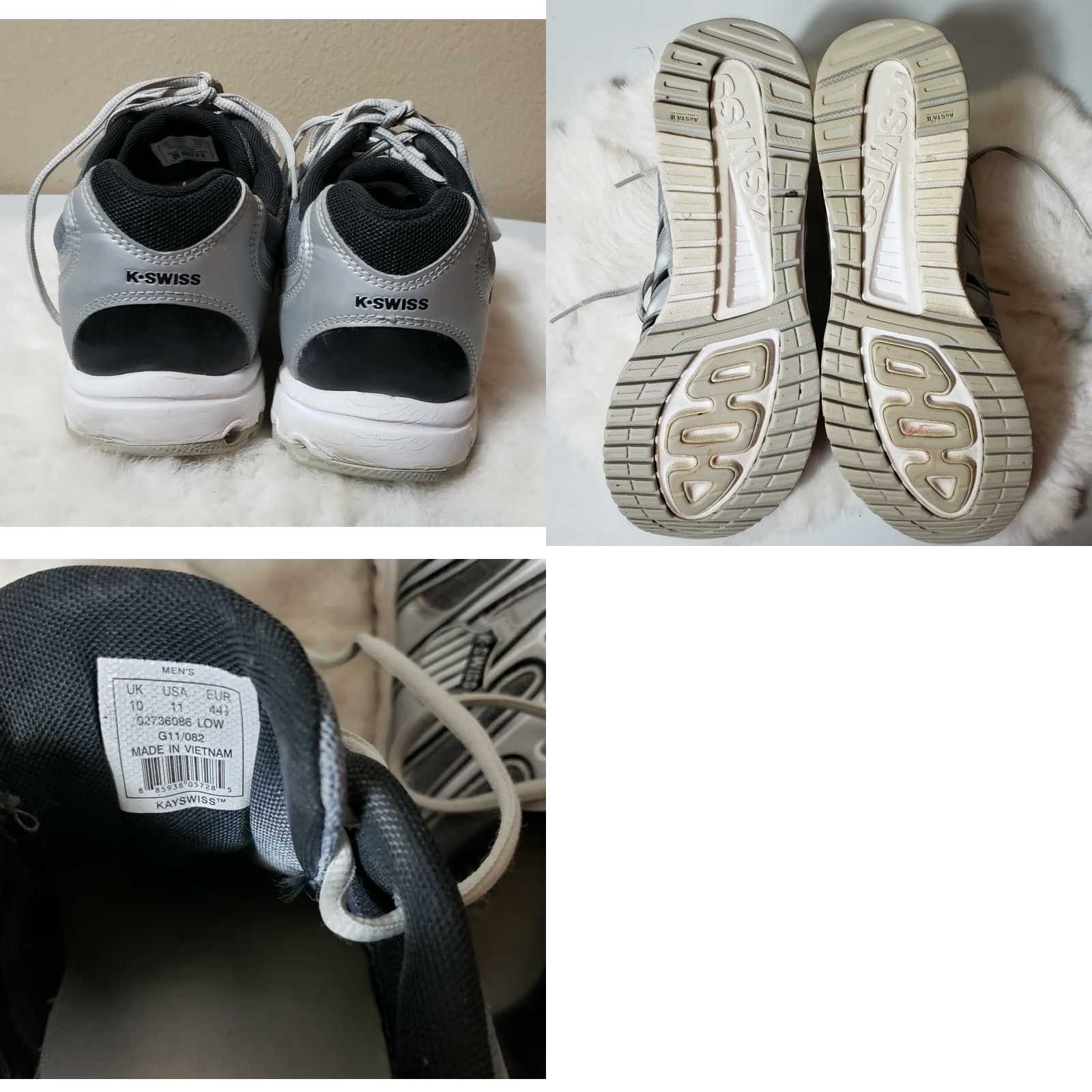 K-Swiss K-Swiss Aosta II Tubes Sneakers Men Athletic Low Top Gray Size 11 Shoes Classic M Reviews Size US 11 / EU 44 - 8 Thumbnail