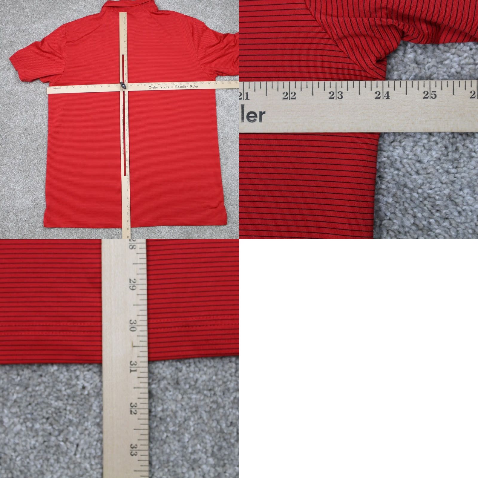Callaway Callaway Opti-Dry Polo Shirt Mens XL Red w/ Black Stripes Short Sleeve Polo Golf Shirt Size US XL / EU 56 / 4 - 8 Thumbnail