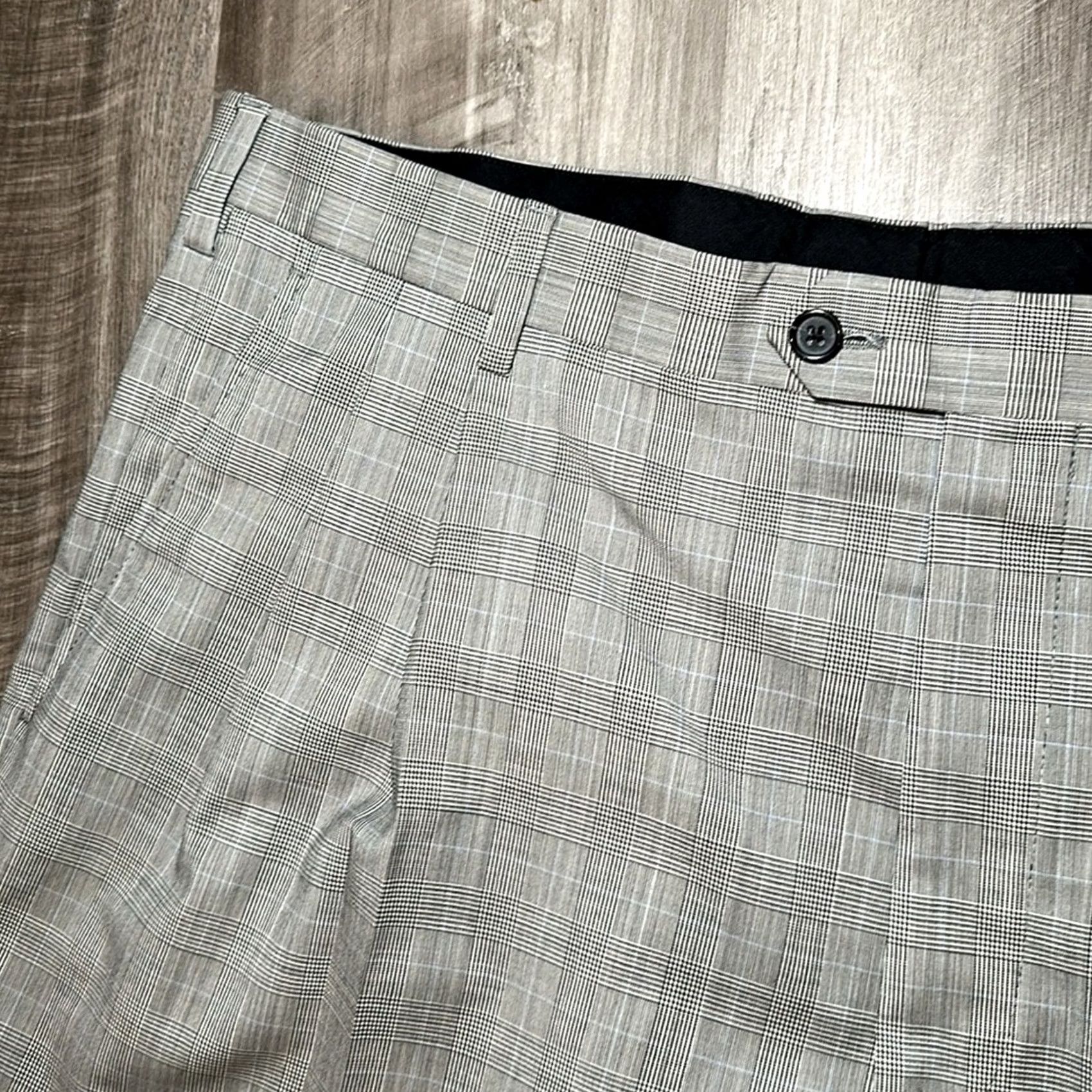 Brooks Brothers Brooks Brothers Madison Dress Pants - 39 Regular Inseam 31 Wool Mohair Gray Plaid Men's Dress Pants Size US 39 - 6 Thumbnail