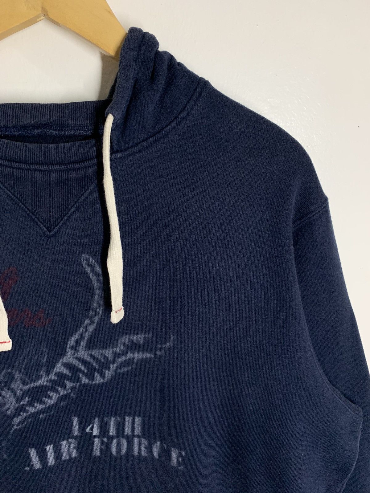 Vintage Vintage 1956 Army Air Force Distressed Hoodie Size US XL / EU 56 / 4 - 3 Thumbnail