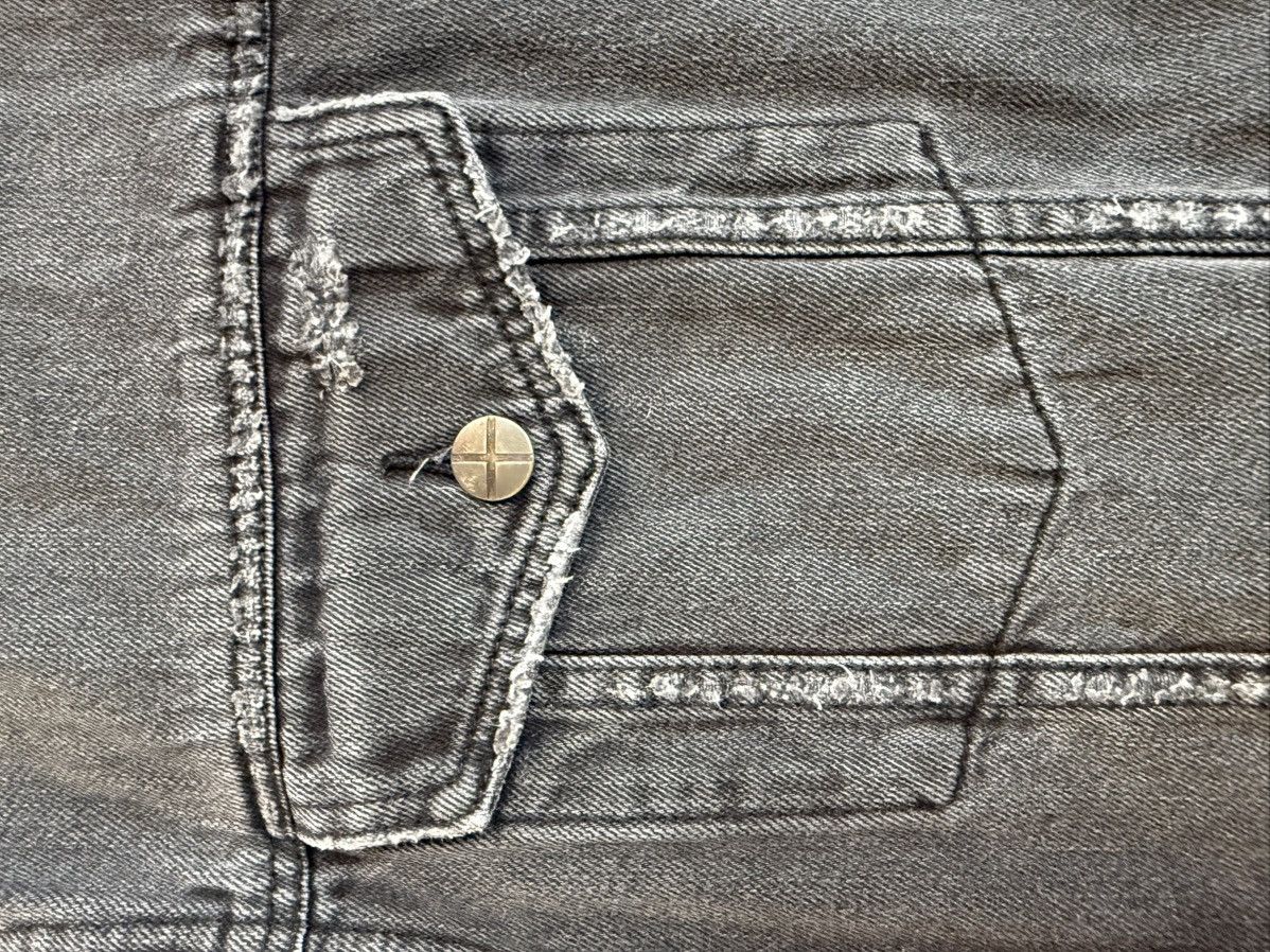 Ksubi KSUBI Faded Black Denim Vest — Cut-Off Trucker XXL Size US XXL / EU 58 / 5 - 8 Thumbnail