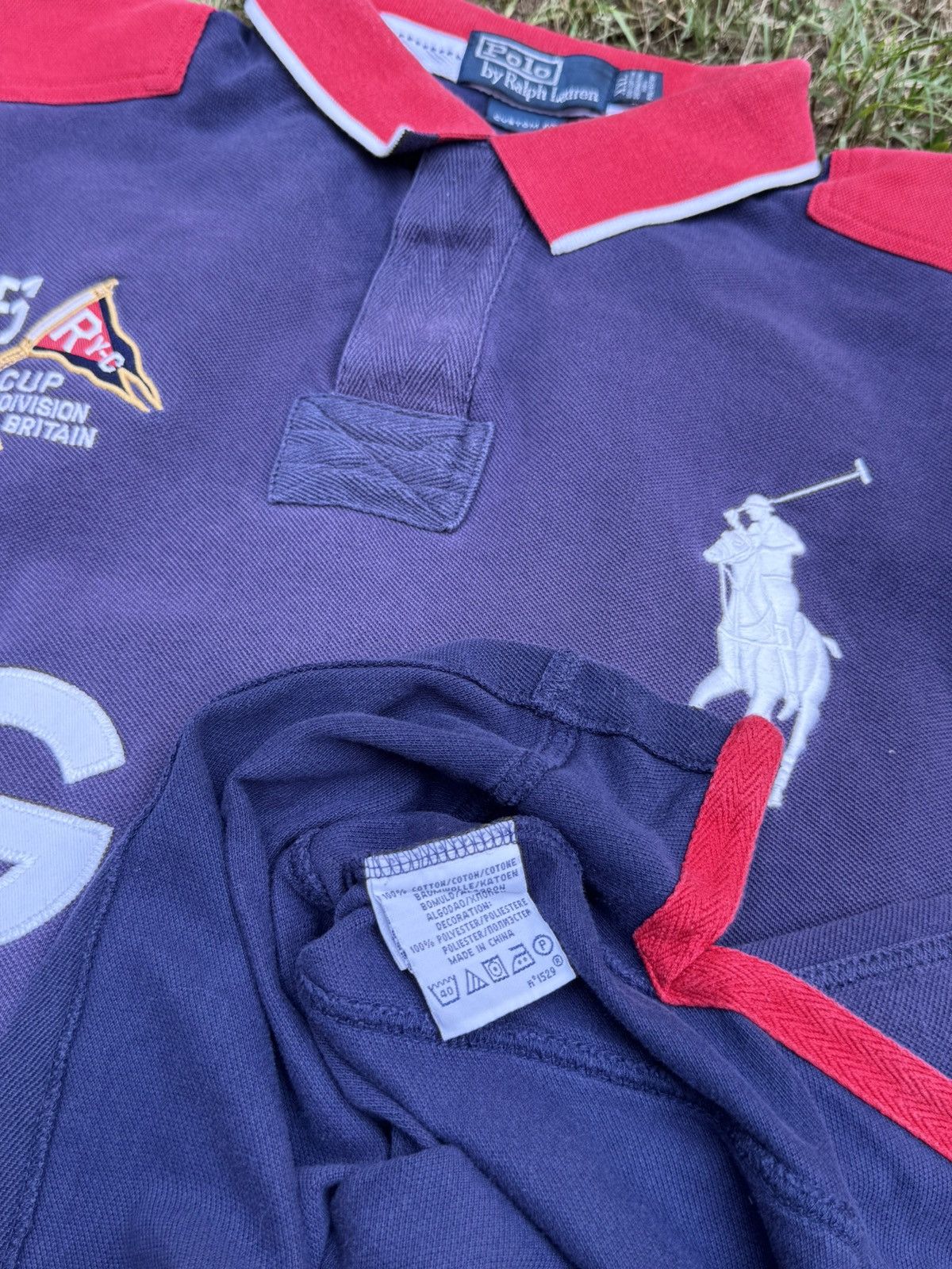 Polo Ralph Lauren Polo Ralph Lauren Great Britain Polo Shirt Chief Keef Style Size US XXL / EU 58 / 5 - 7 Thumbnail