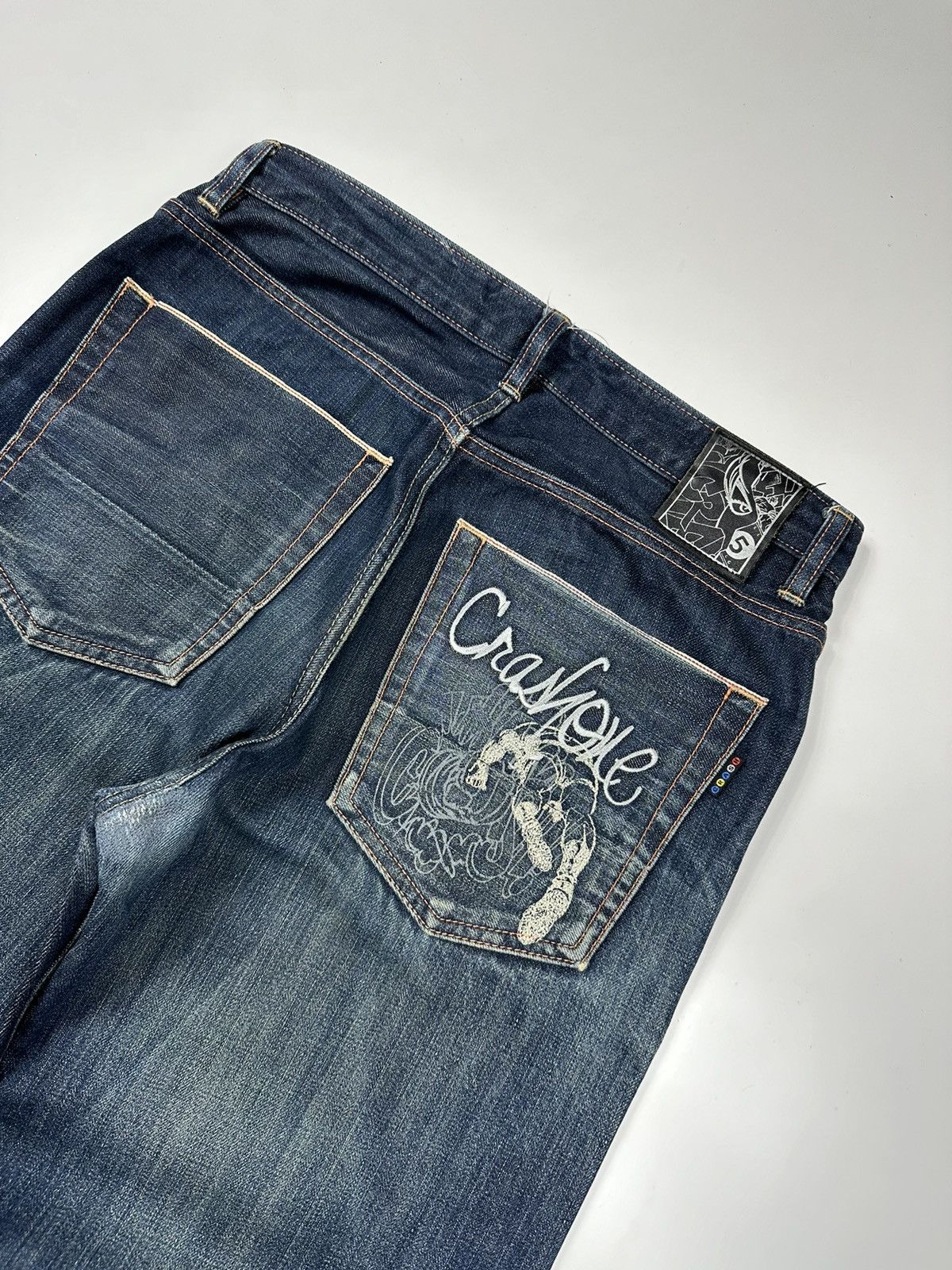 Japanese Brand × Jean Crash Brook Avenue The Bronx Nyc Selvedge Denim Jeans Size US 31 - 4 Thumbnail