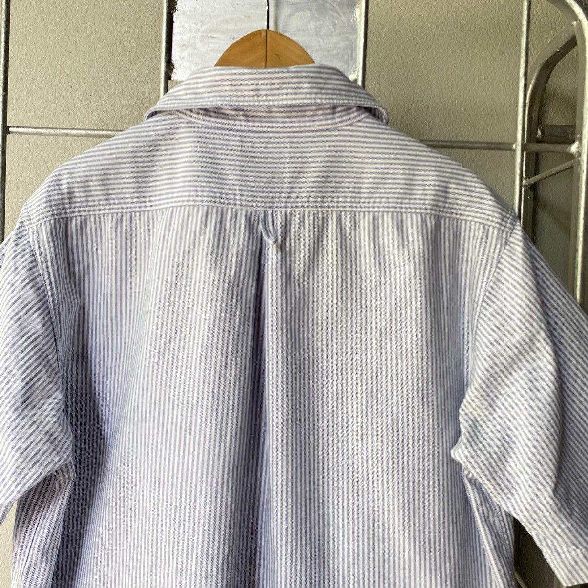 Danton DANTON Light Blue & White Striped Sailor Collar Shirt Size XS / US 0-2 / IT 36-38 - 8 Thumbnail