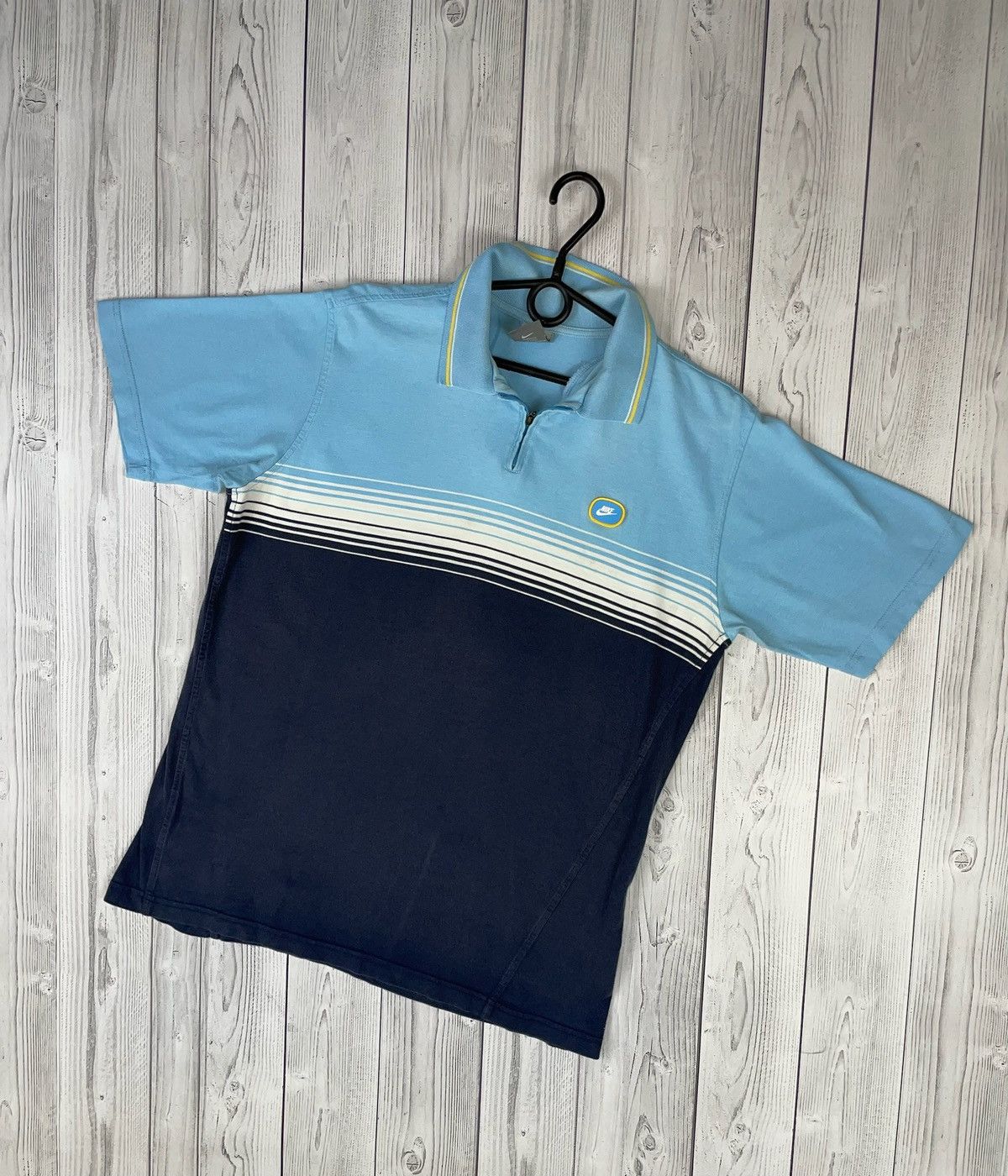 Nike Vintage Nike polo logo rare size M blue line Size US M / EU 48-50 / 2 - 1 Thumbnail