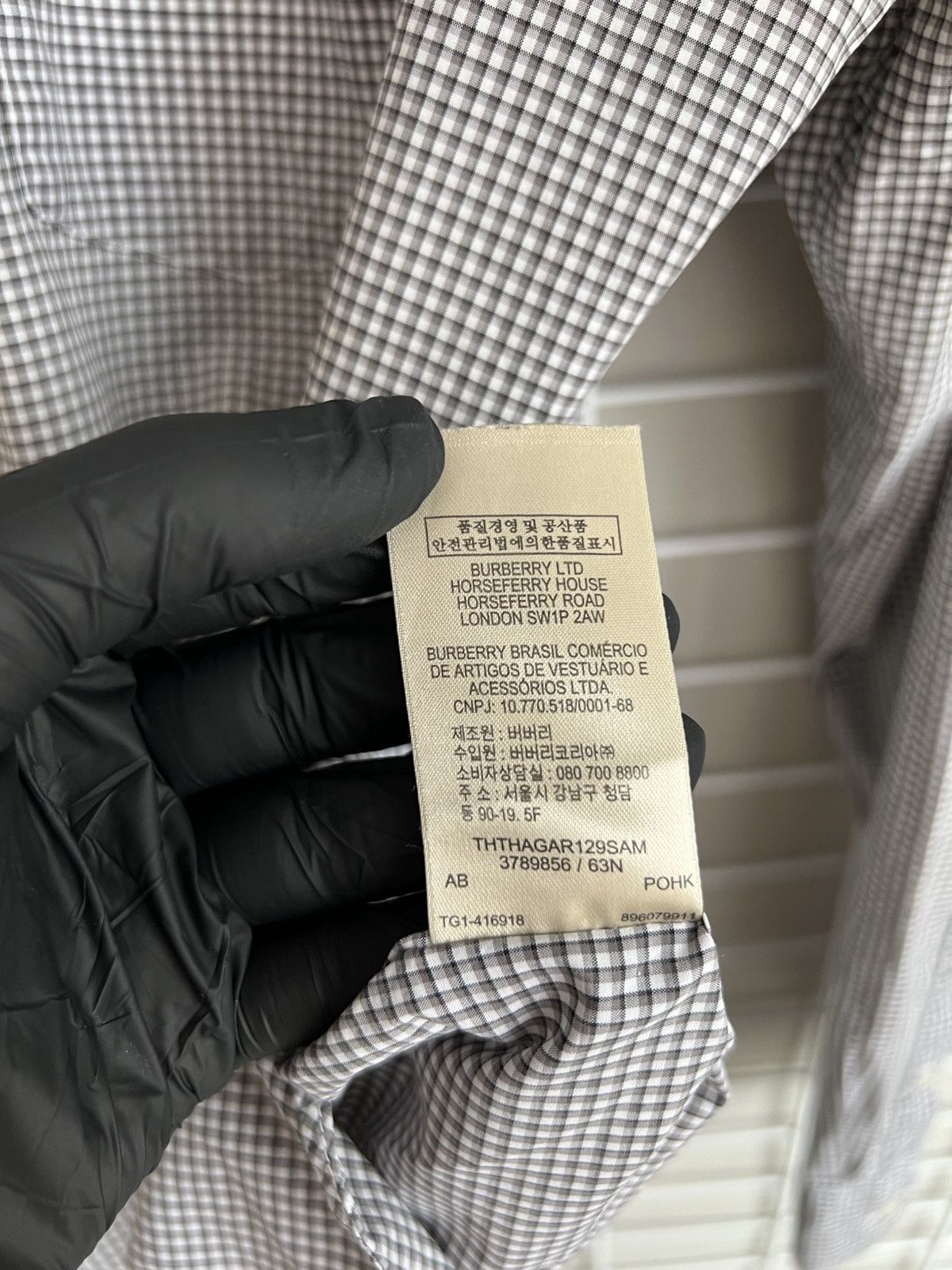 Burberry Burberry Brit Checked Button Down Shirt Mens Size M Logo Size US M / EU 48-50 / 2 - 14 Thumbnail