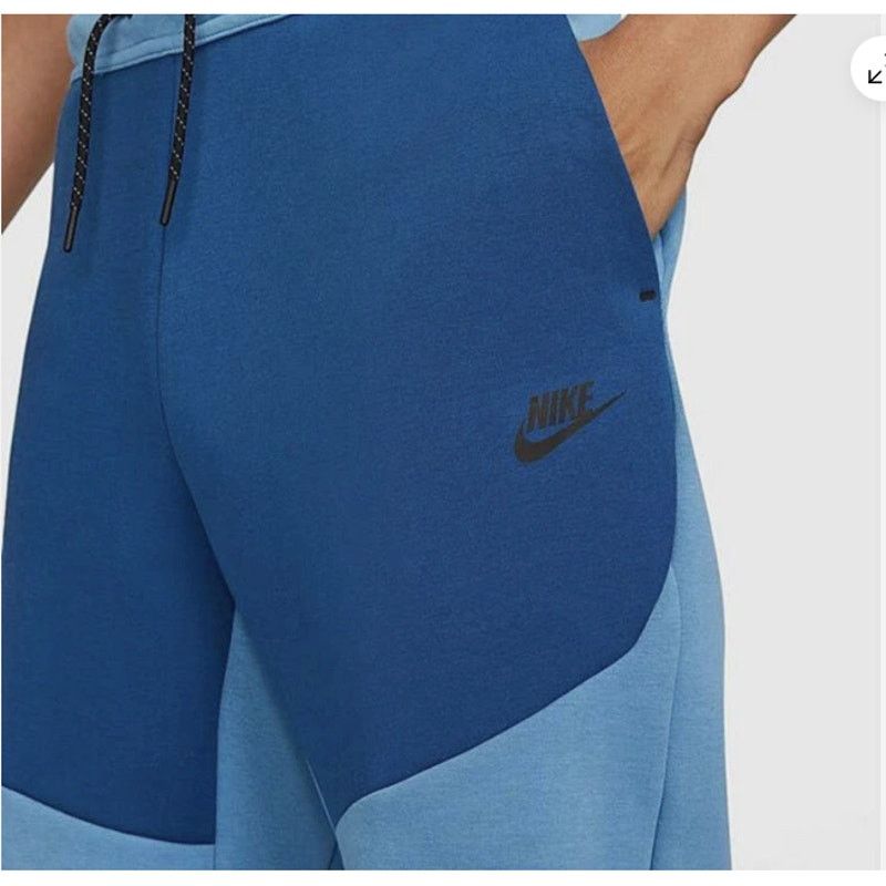 Nike Nike Sportswear Tech Joggers Dark Marina Blue/Black XSmall Size US 27 - 3 Thumbnail