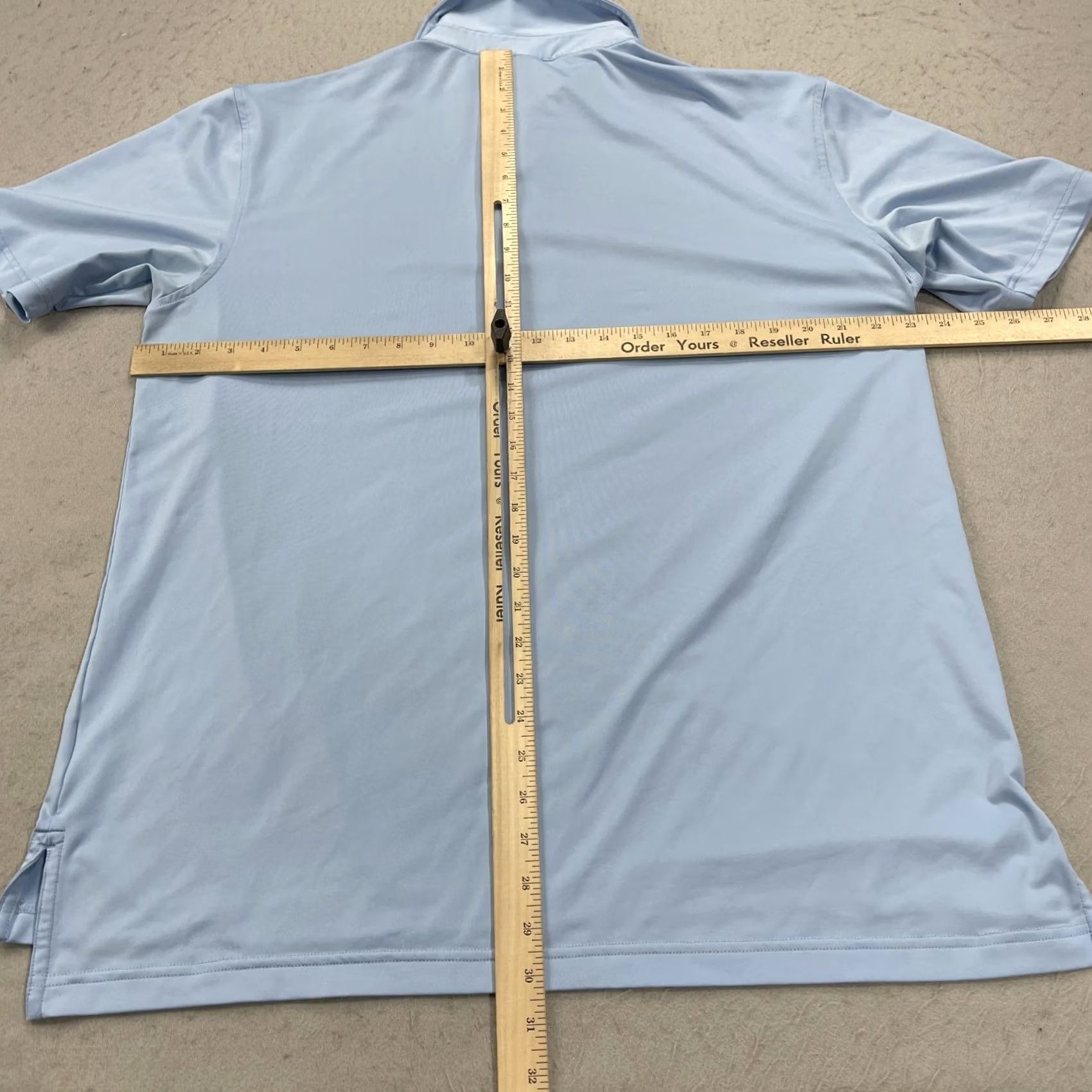 Peter Millar Peter Millar Polo Shirt Mens Large Solid Blue Summer Golf Crown Sport Logo Collection Size US M / EU 48-50 / 2 - 7 Thumbnail