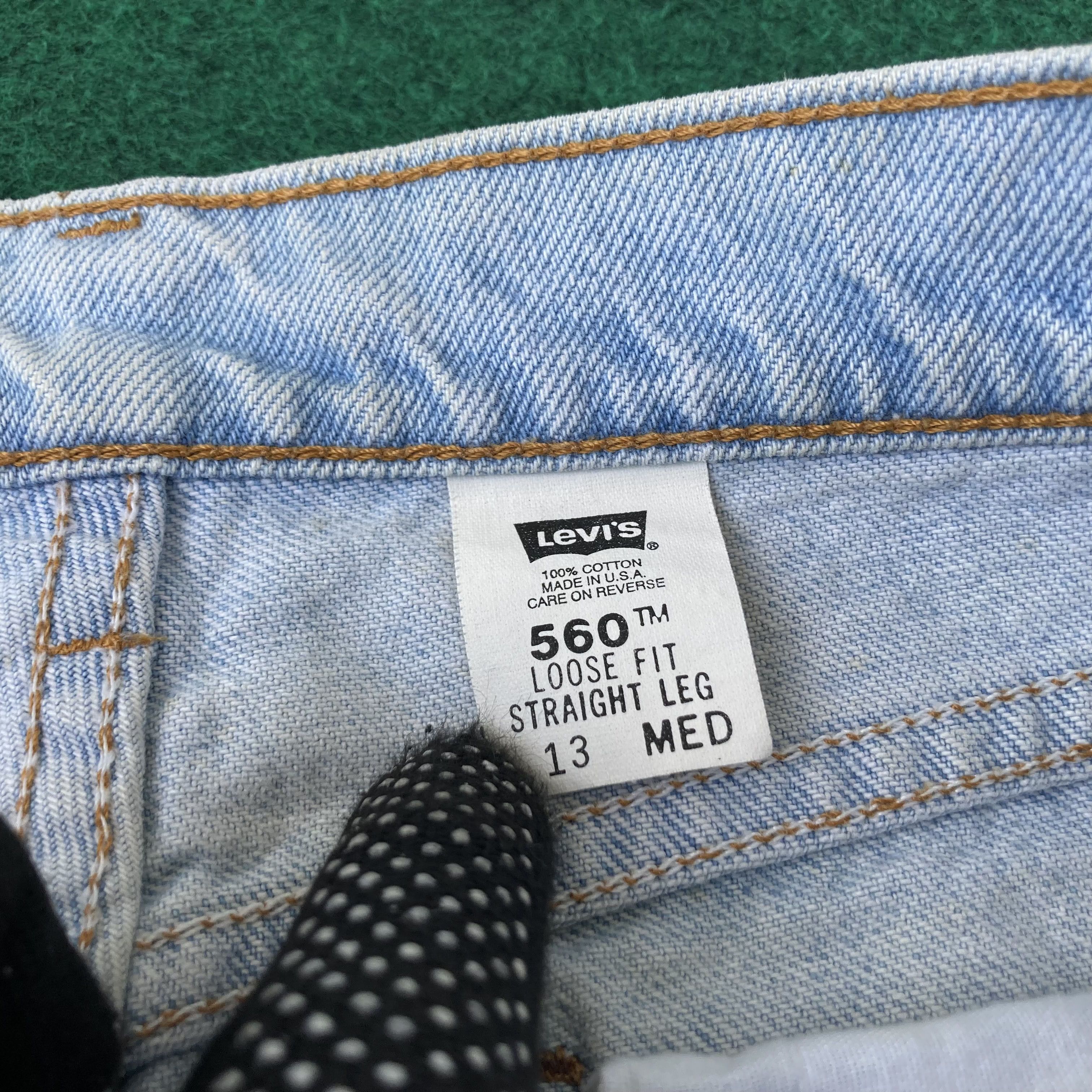 Levi's × Vintage Vtg Levis 560 Loose Fit Straight Leg 90s Jeans Size US 31 - 5 Thumbnail