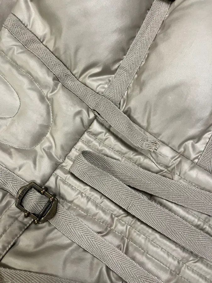 Roberto Cavalli × Vintage 2000s Cavalli Beige Harness Puffer Bondage Jacket Size S / US 4 / IT 40 - 11 Thumbnail