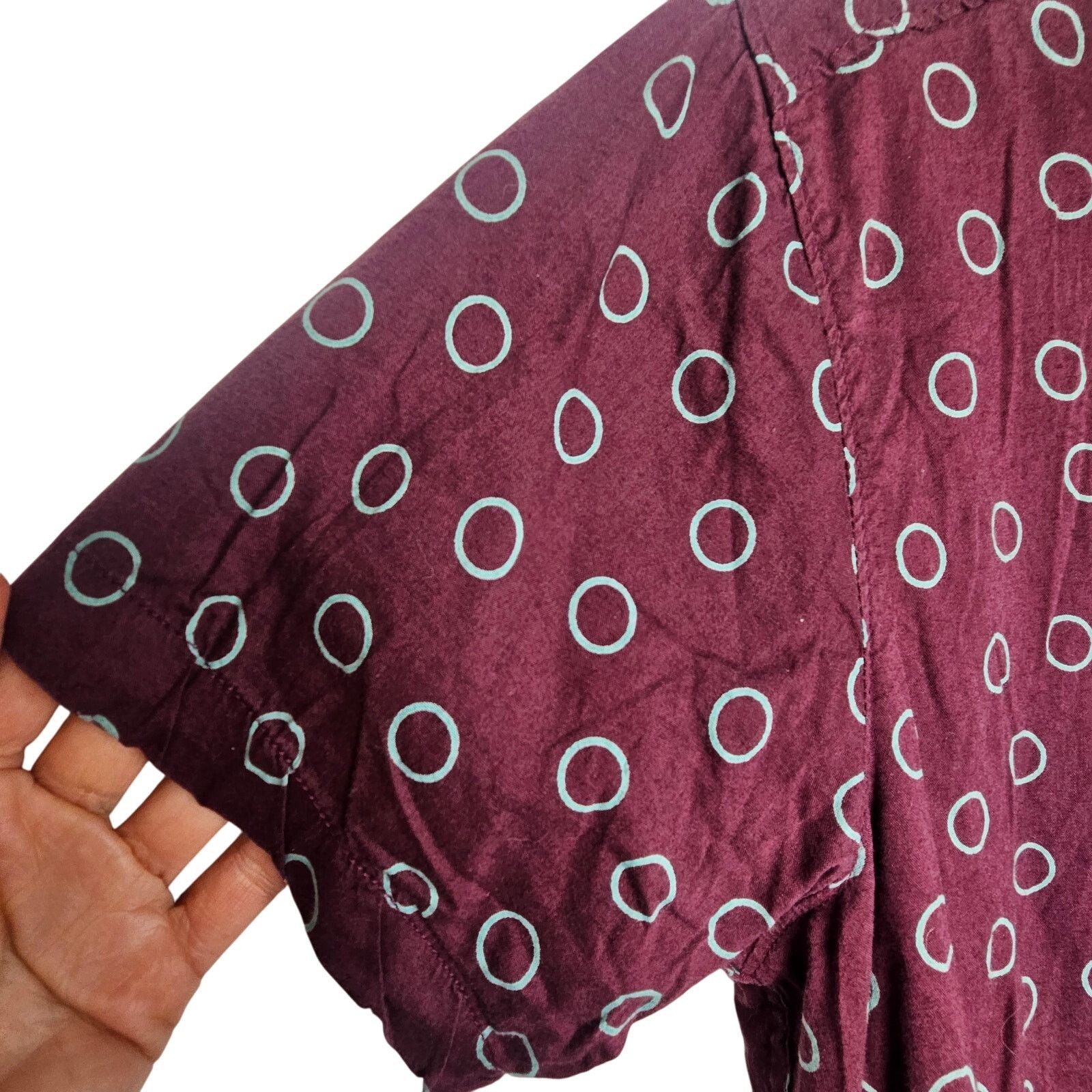 RVCA RVCA Mens Geometric Print Button Shirt Sz M Slim Fit Preppy Size US S / EU 44-46 / 1 - 4 Thumbnail
