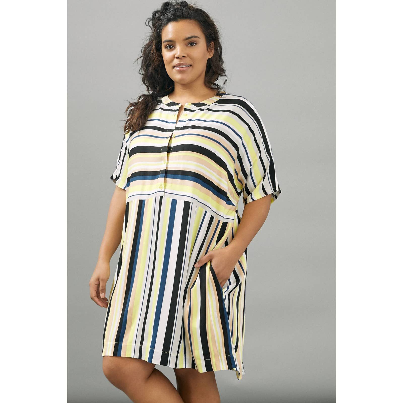 Anthropologie New Anthropologie Peter Som Naxos Striped Tunic Dress $148 Size XXL / US 16-18 / IT 52-54 - 1 Thumbnail