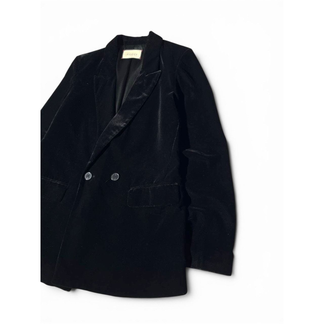 Gucci Gucci Velour Black Button Blazer Size US S / EU 44-46 / 1 - 11 Thumbnail