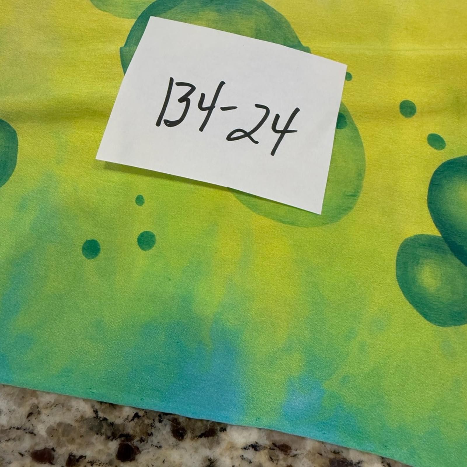 Other Silky scarf colorful green & yellow bubble pattern Size ONE SIZE - 6 Thumbnail