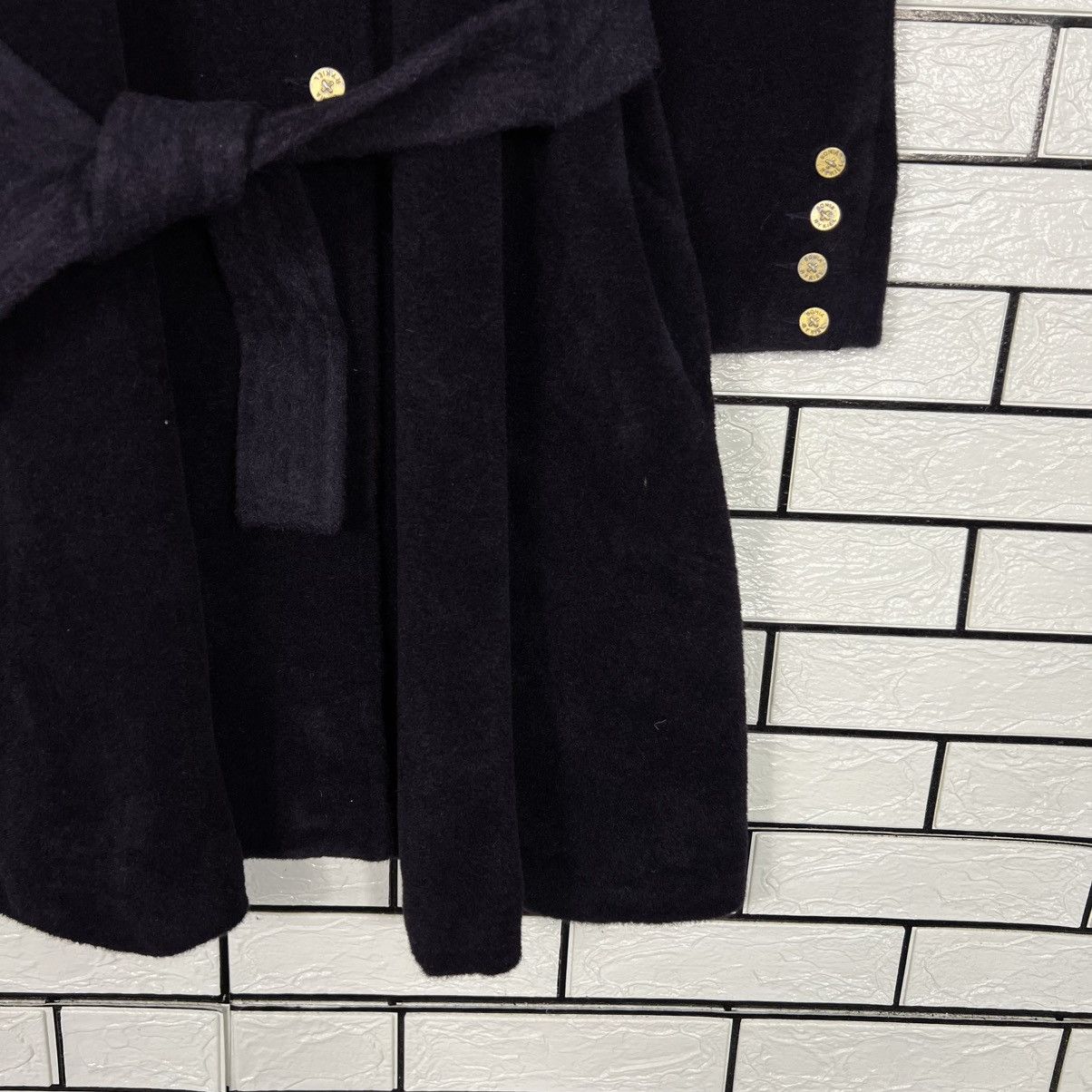 Sonia Rykiel Vintage 90's SONIA RYKIEL Wool Belted Overcoat #4137-C188 Size M / US 6-8 / IT 42-44 - 7 Thumbnail