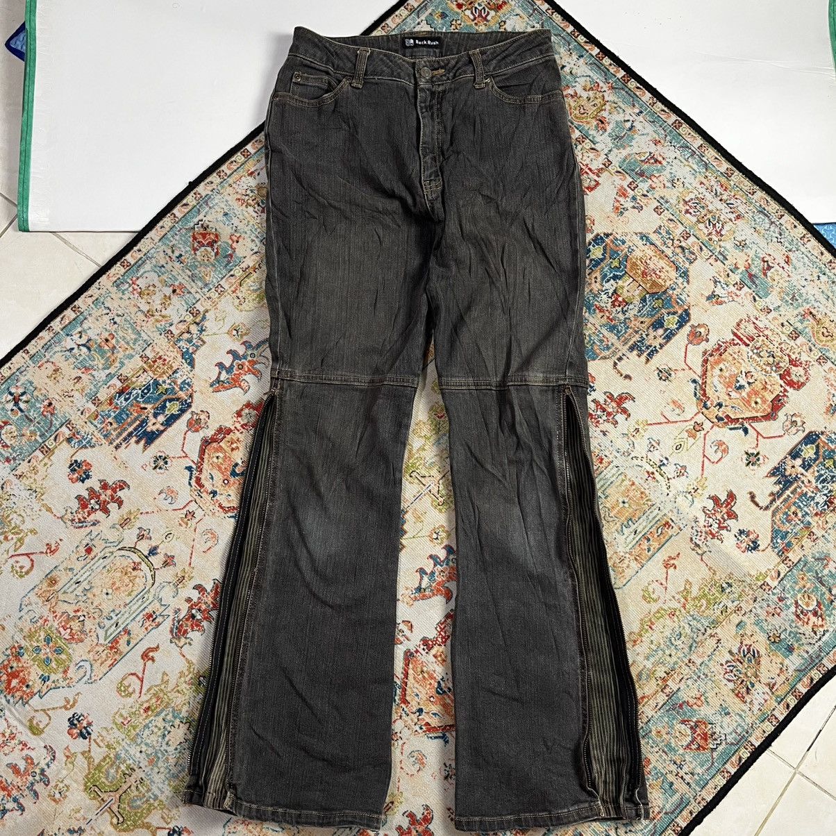Japanese Brand Vintage Back Rush flare pants Size US 28 / EU 44 - 2 Thumbnail