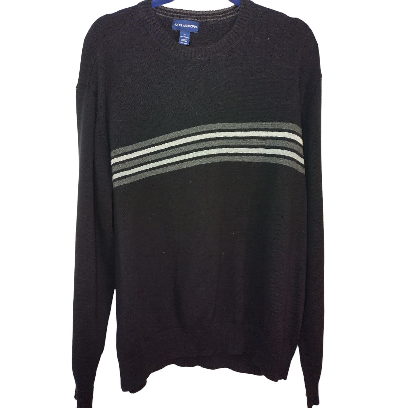 John Ashford John Ashford Mens Sweater Long Sleeves Crew Neck Black XL Size US XL / EU 56 / 4 - 1 Thumbnail