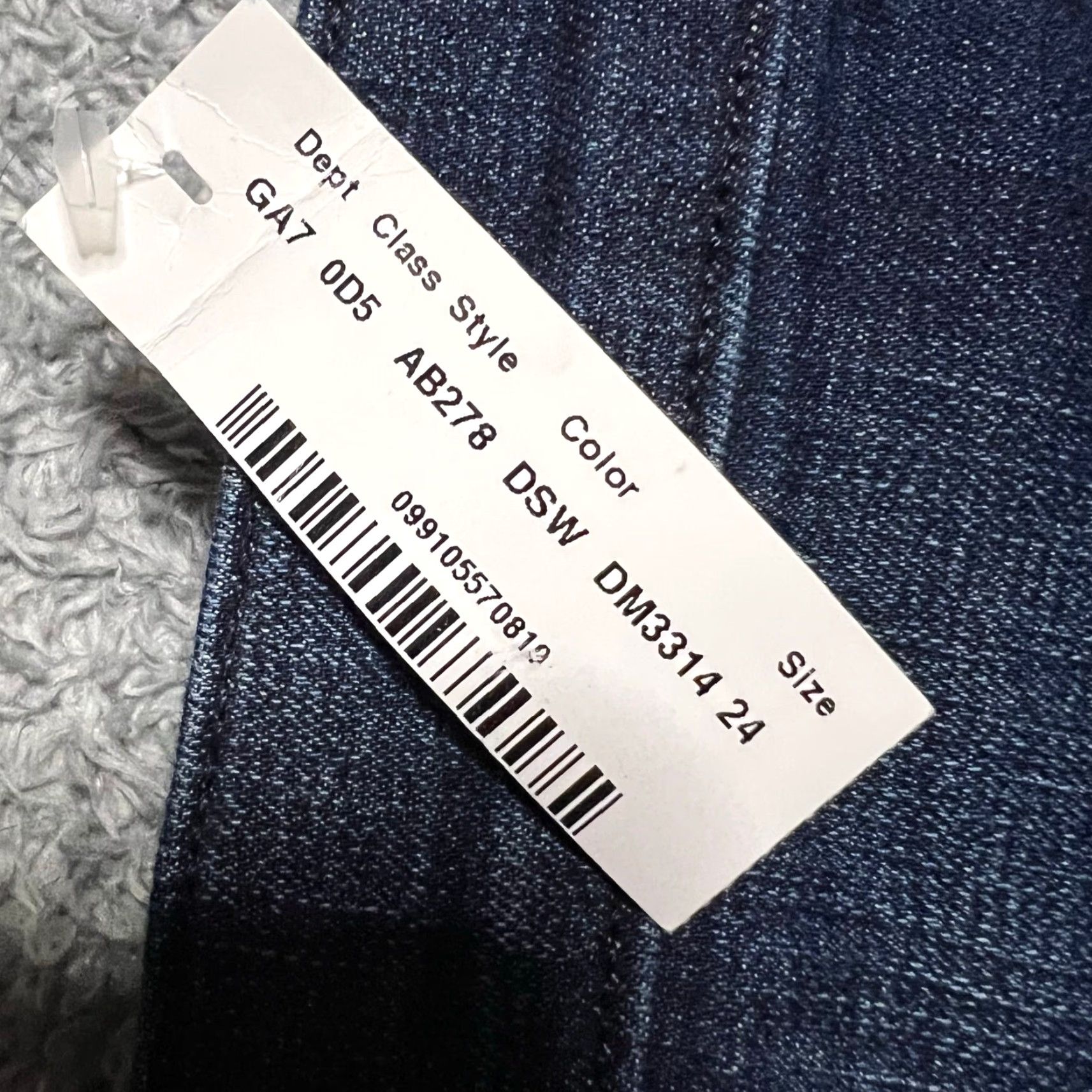 J.Crew VINTAGE J.Crew Straight Jeans Womens 24 Dark High Rise 25x28.5 Blue Trousers Regular Women Size 42" / US 20 - 5 Thumbnail