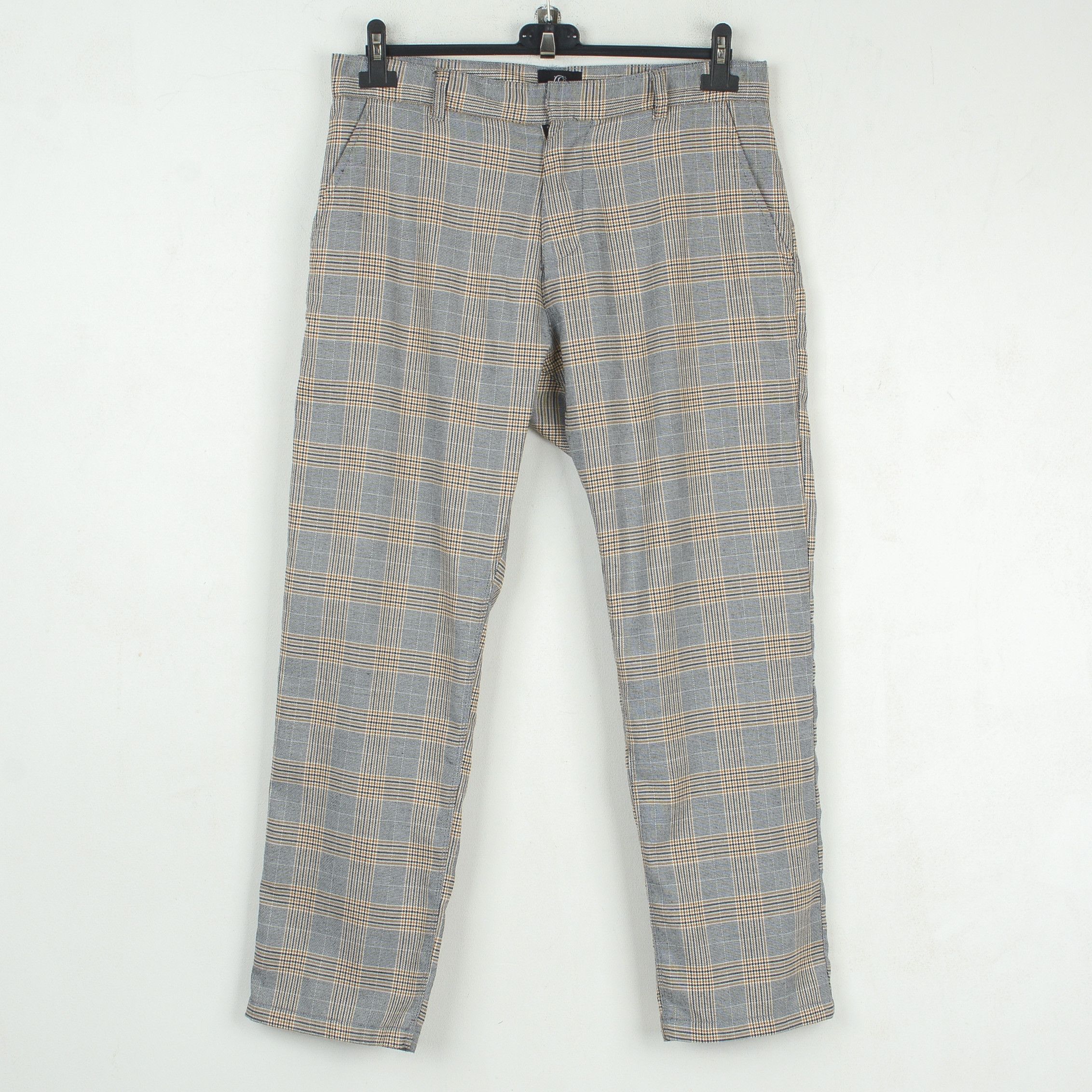 Quicksilver Gray Check Plaid Tartan Smart W32 Slim Trousers Pants Chinos Size US 32 / EU 48 - 1 Thumbnail