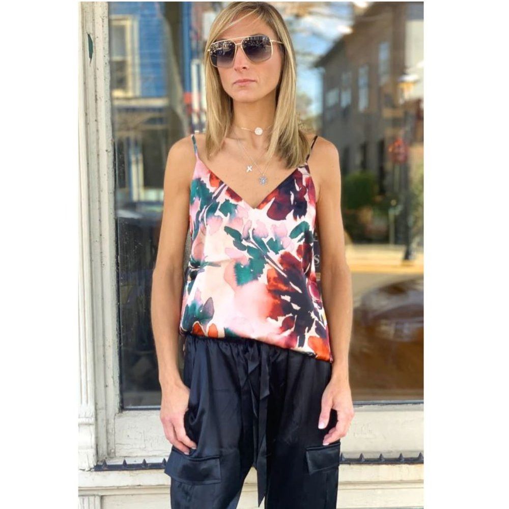NWT New $176 Cami NYC The Olivia Cami Autumn Wildflowers Si
