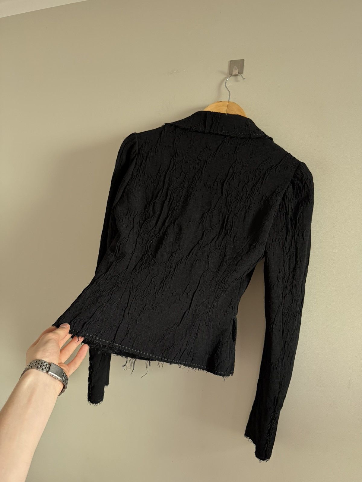 plein sud Vintage Plein Sud Textured Wool Blazer Size S / US 4 / IT 40 - 6 Thumbnail
