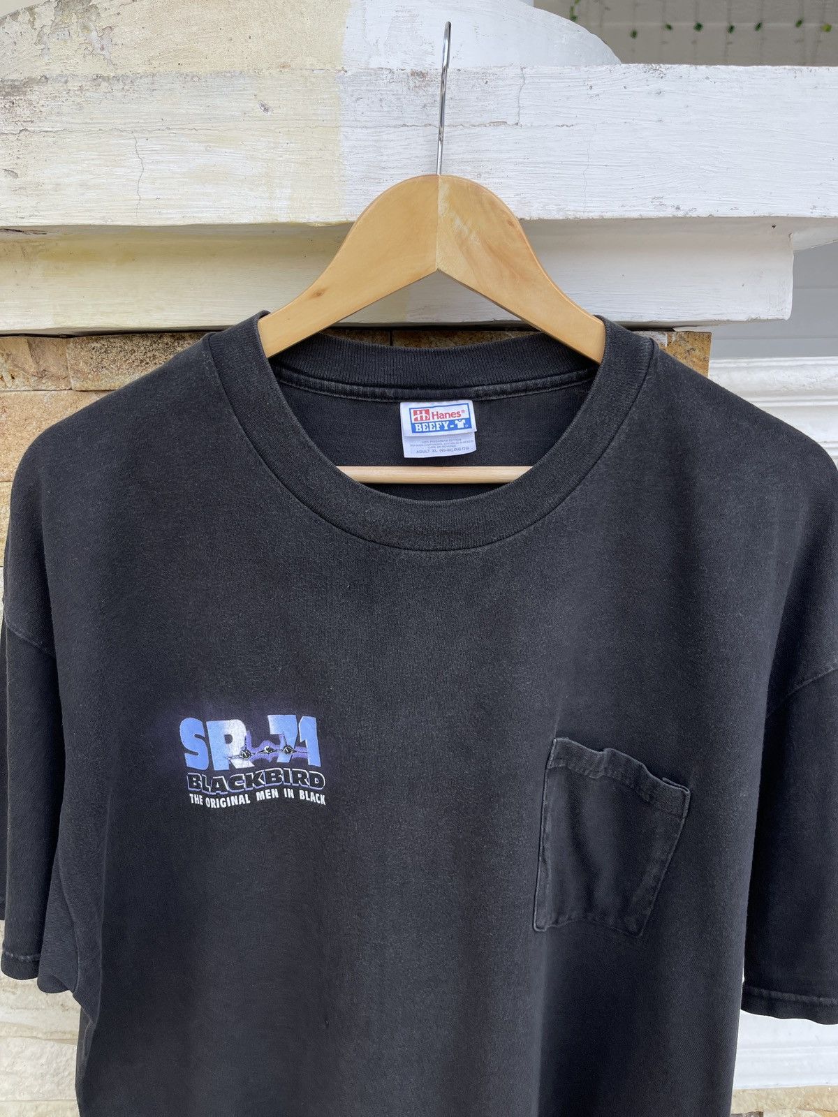 Vintage SUN FADED🔥Rare🔥Vtg SR-71 Black Bird Men In Black Tee Size US XL / EU 56 / 4 - 3 Thumbnail