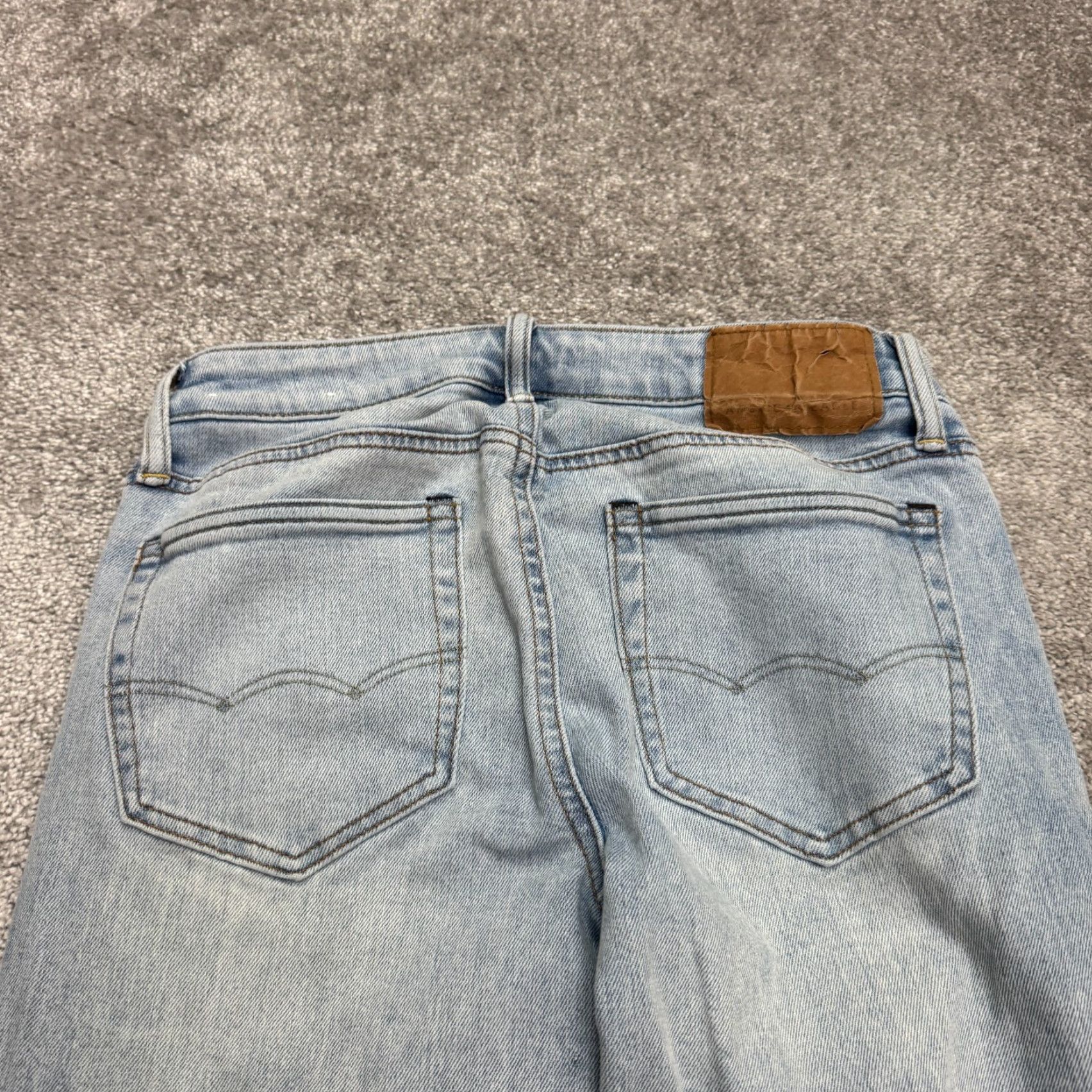 American Eagle Outfitters VINTAGE American Eagle Skinny Jeans Womens 29x31 Blue Medium Wash Streetwear Casual Modern Classic Size 29" - 4 Thumbnail