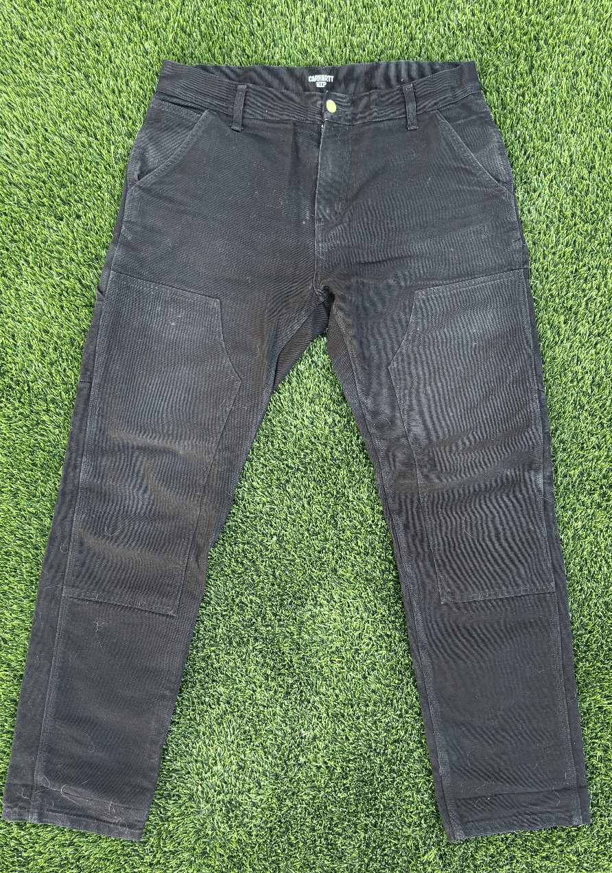 Carhartt Wip CARHARTT WIP DOUBLE KNEE DUCK CANVAS PANTS Size US 32 / EU 48 - 1 Thumbnail