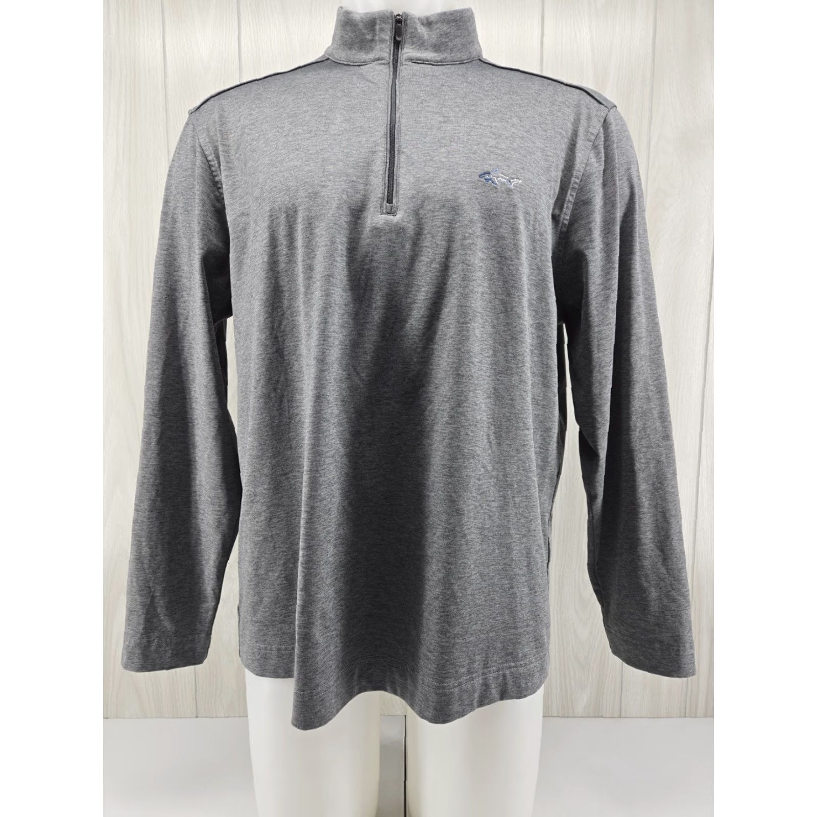 Vintage Greg Norman Mens Large Gray 1/4 Zip Long Sleeve Shirt Pullover Casual Sport Outdoor Golf Hiking Walking 1/4 Zip Size US L / EU 52-54 / 3 - 3 Thumbnail