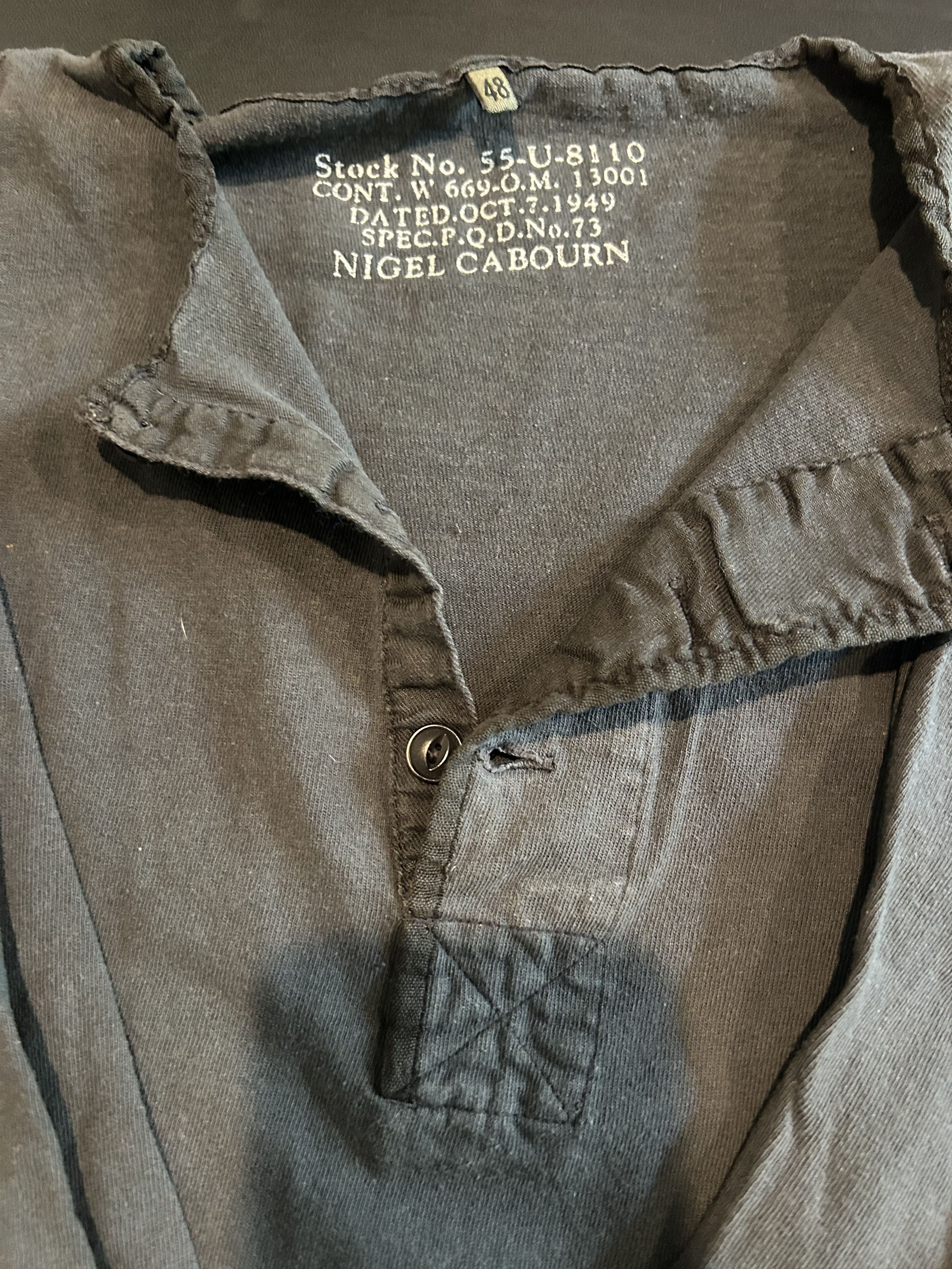 Nigel Cabourn Nigel Cabourn LS cotton henley Size US M / EU 48-50 / 2 - 1 Thumbnail