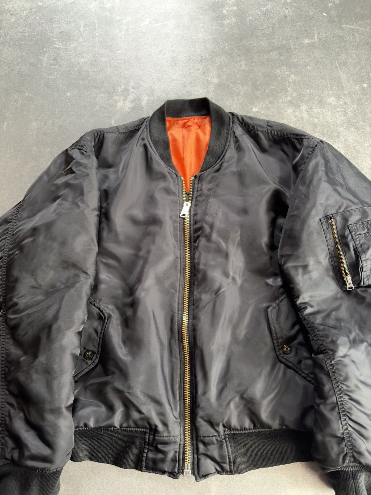 Fostex Garments Fostex Garments MA-1 Vintage Baggy Bomber Jacket XL Size US XL / EU 56 / 4 - 8 Thumbnail