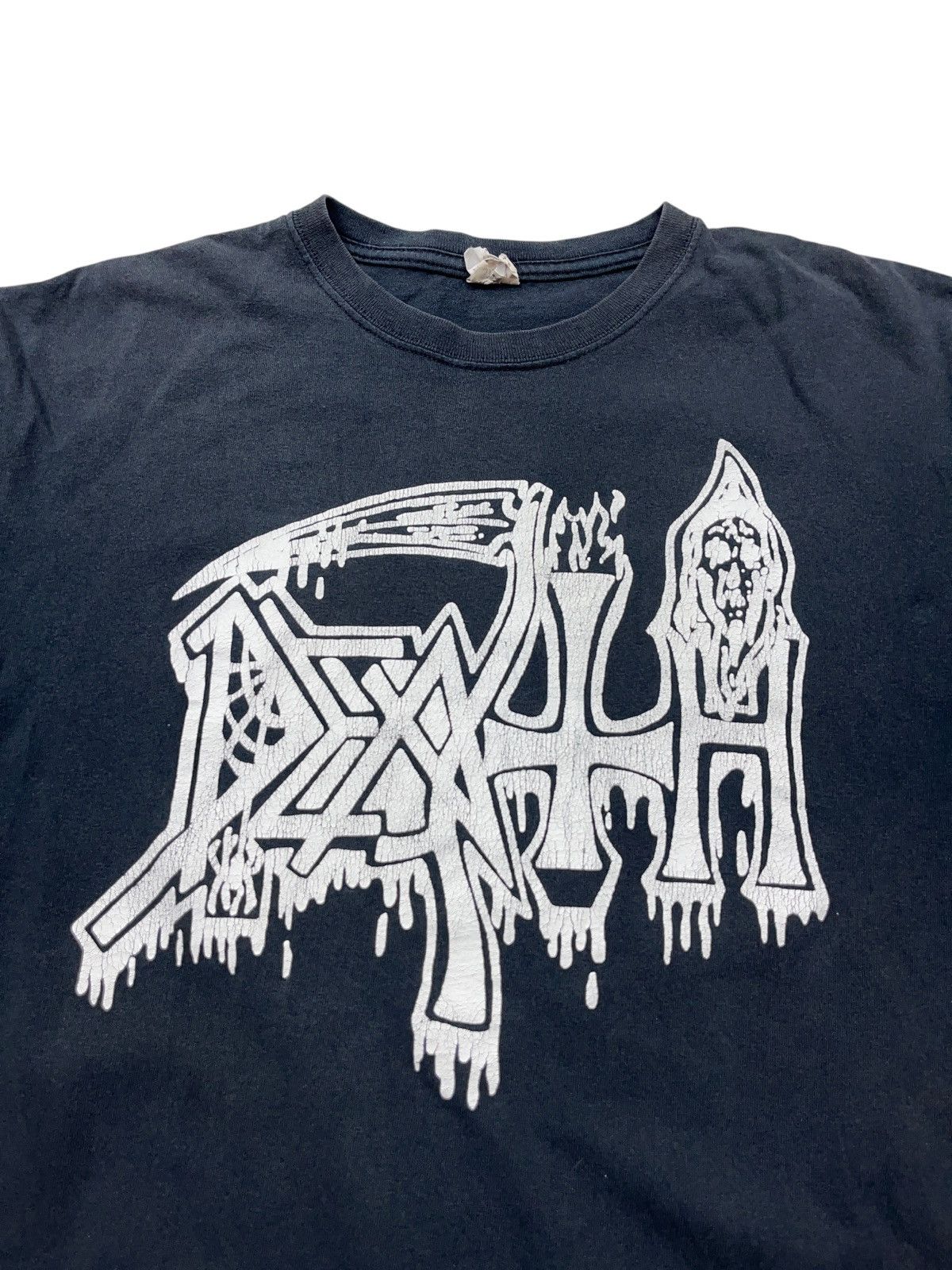 Band Tees Vintage 00s Death Band Logo Faded T-shirt Slayer Obituary Size US L / EU 52-54 / 3 - 2 Thumbnail