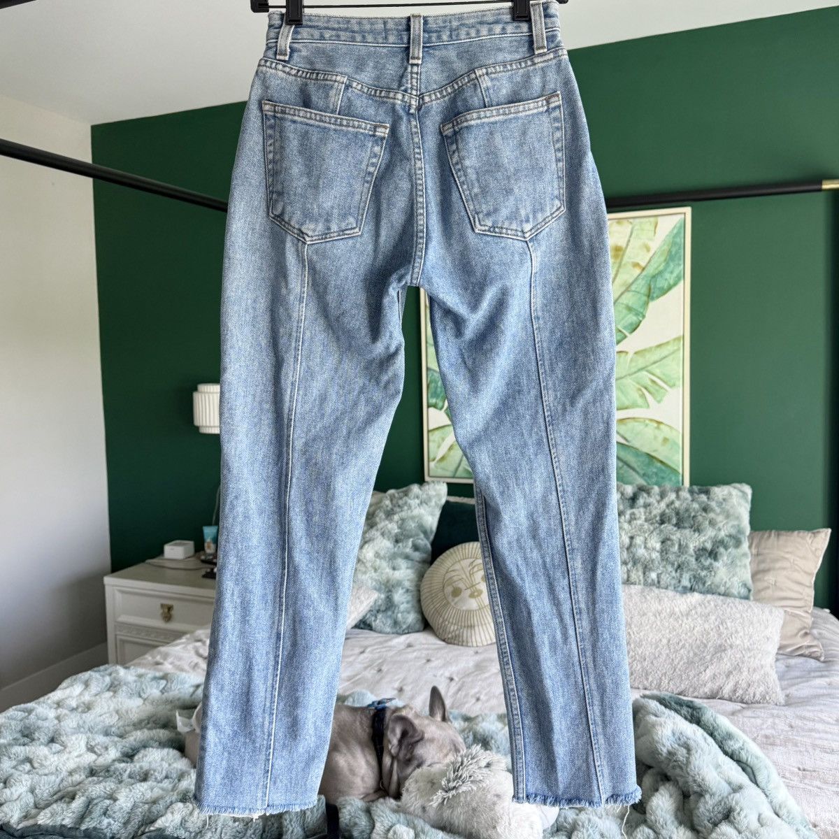 Reformation Reformation Medium Wash Seamed Ankle Jean | Size 25 Size 25" / US 0 / IT 36 - 2 Thumbnail