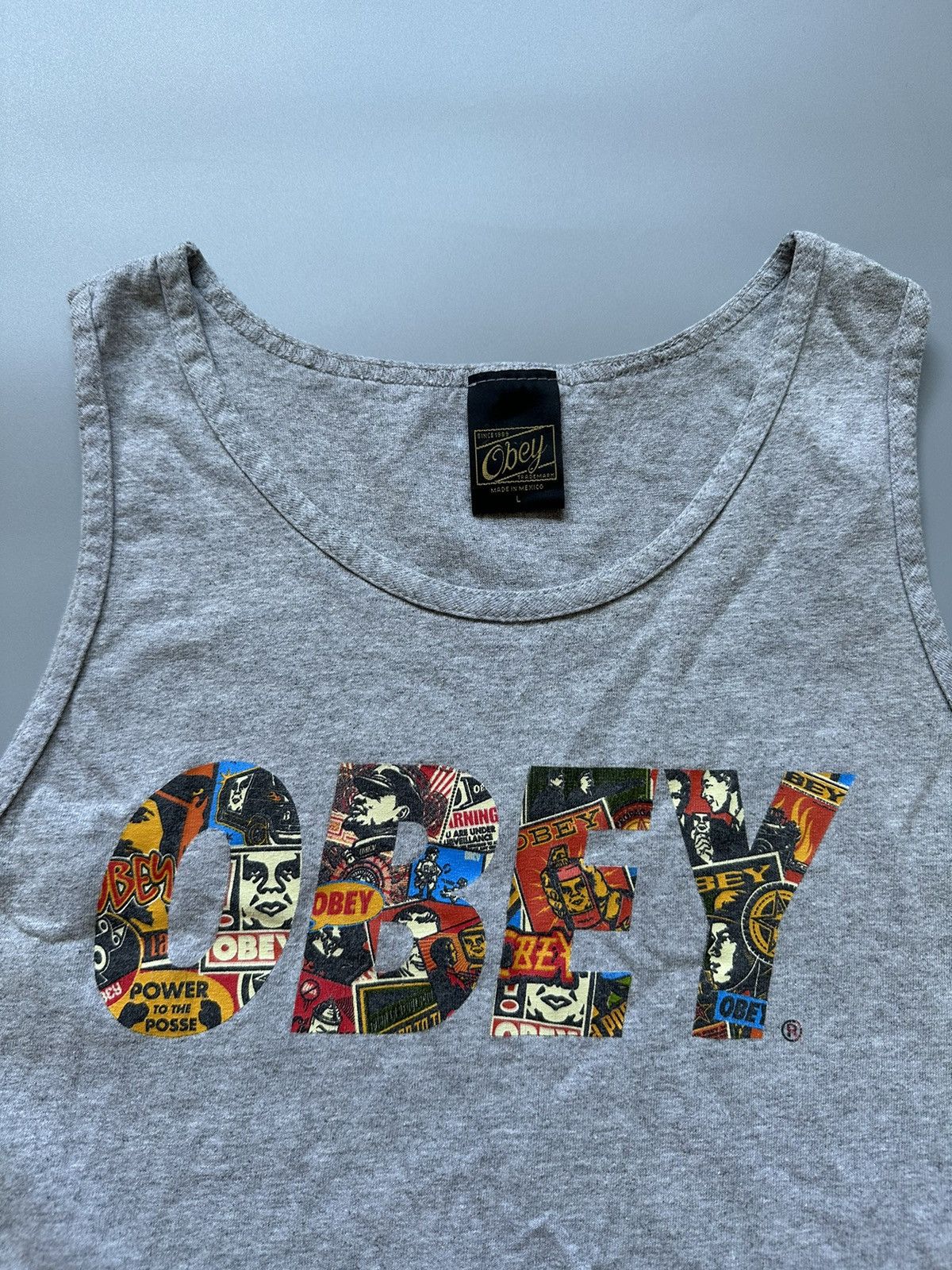 Obey Vintage OBEY Tank Top y2k Graffiti Streetwear Sleeveless Tee Size US L / EU 52-54 / 3 - 3 Thumbnail