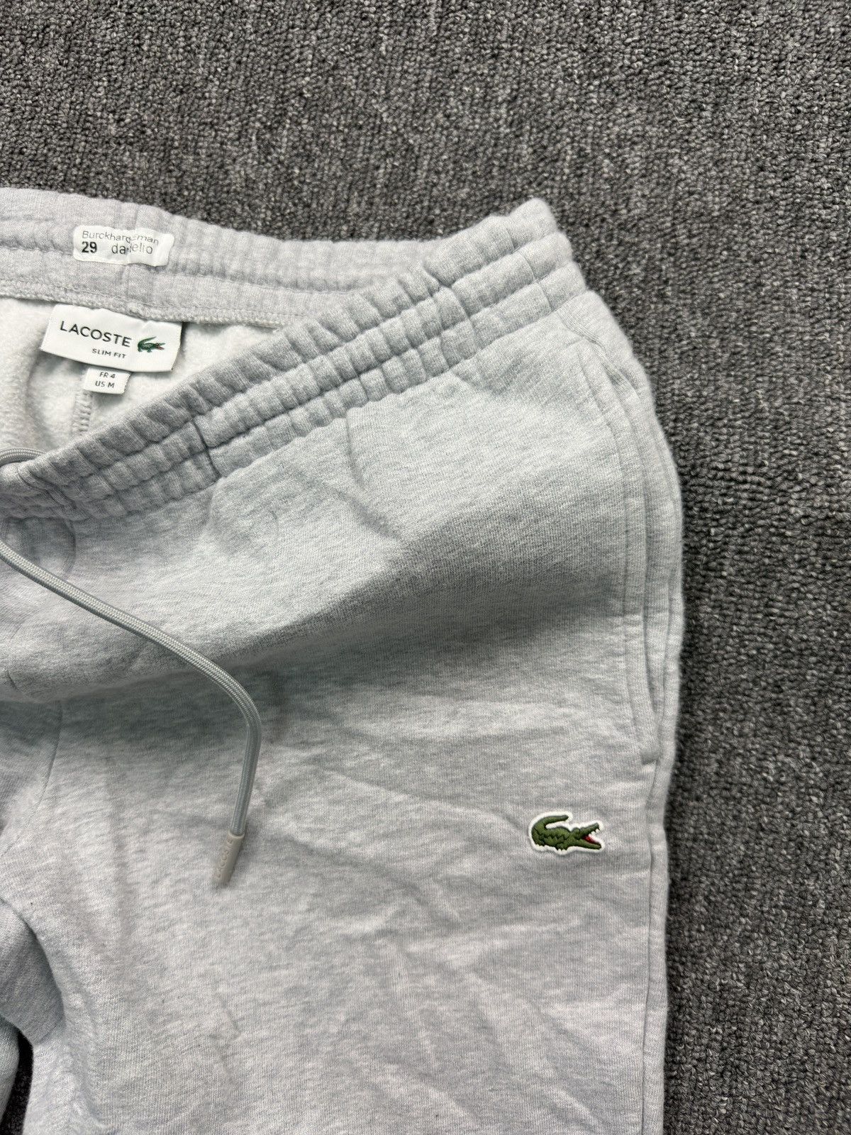 Lacoste Lacoste Gray Cotton Sweatpants Jogger Size M Size US 32 / EU 48 - 3 Thumbnail