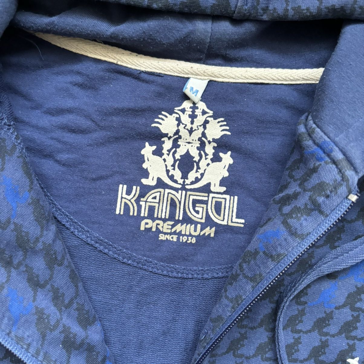 Hysteric Glamour × Kangol × Vintage Vintage Y2K Kangol Premium Monogram Zip Up Hoodie Size US M / EU 48-50 / 2 - 4 Thumbnail