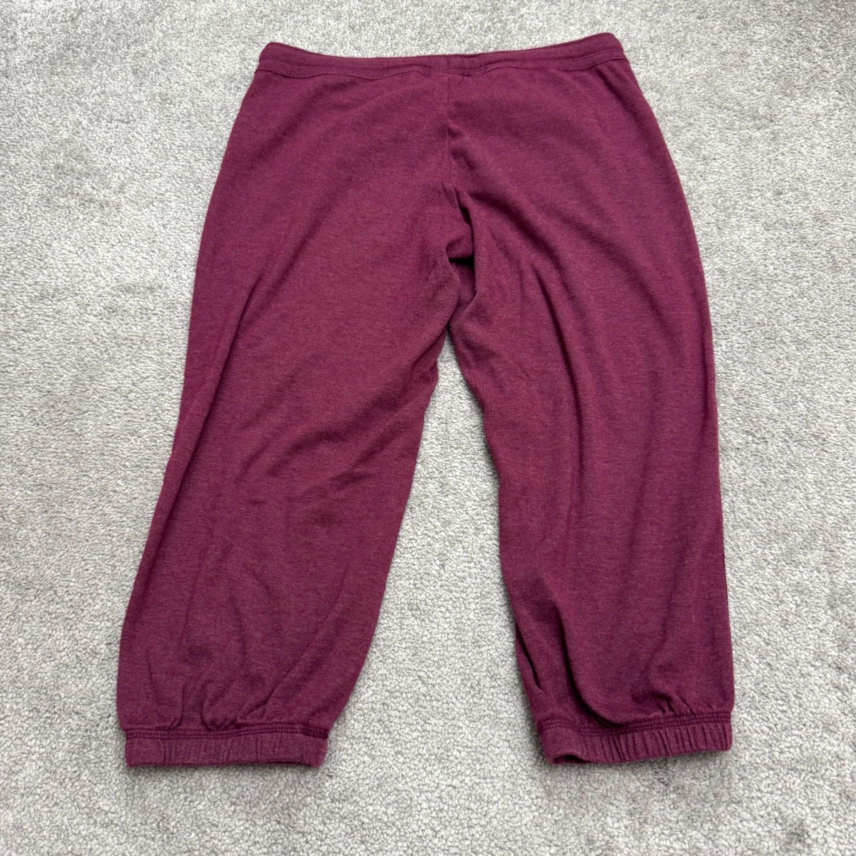 Nike Nike The Athletic Dept. Cropped Jogger Sweatpants Womens Small Maroon 30x20 Size 28" / US 6 / IT 42 - 2 Thumbnail