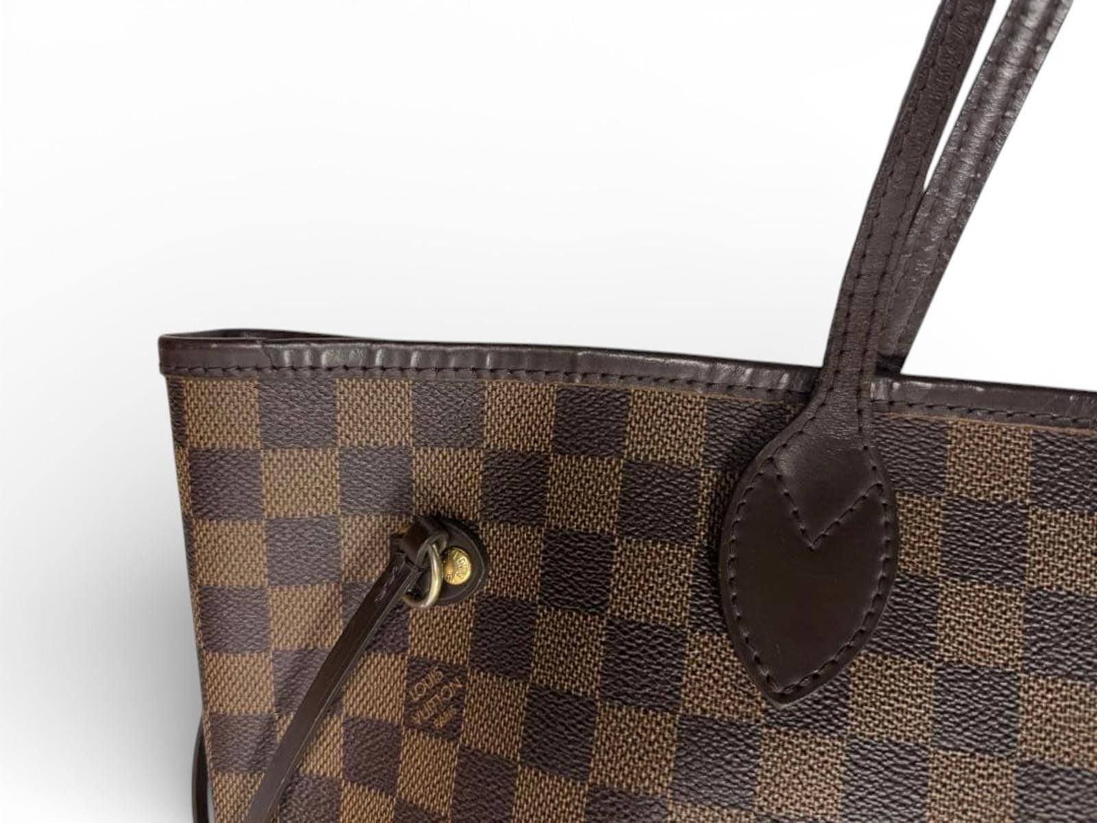 Louis Vuitton Louis Vuitton - Damier Ebene Canvas Neverfull MM Tote Bag Size ONE SIZE - 8 Thumbnail