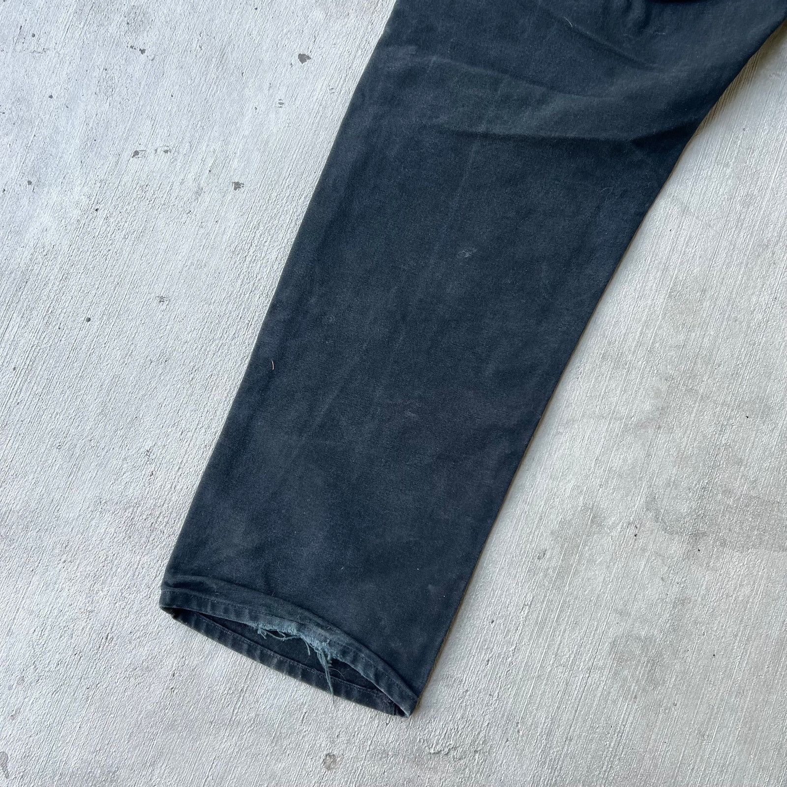 Carhartt × Vintage Carhartt faded black double knee work wear carpenter pants Size US 37 - 4 Thumbnail