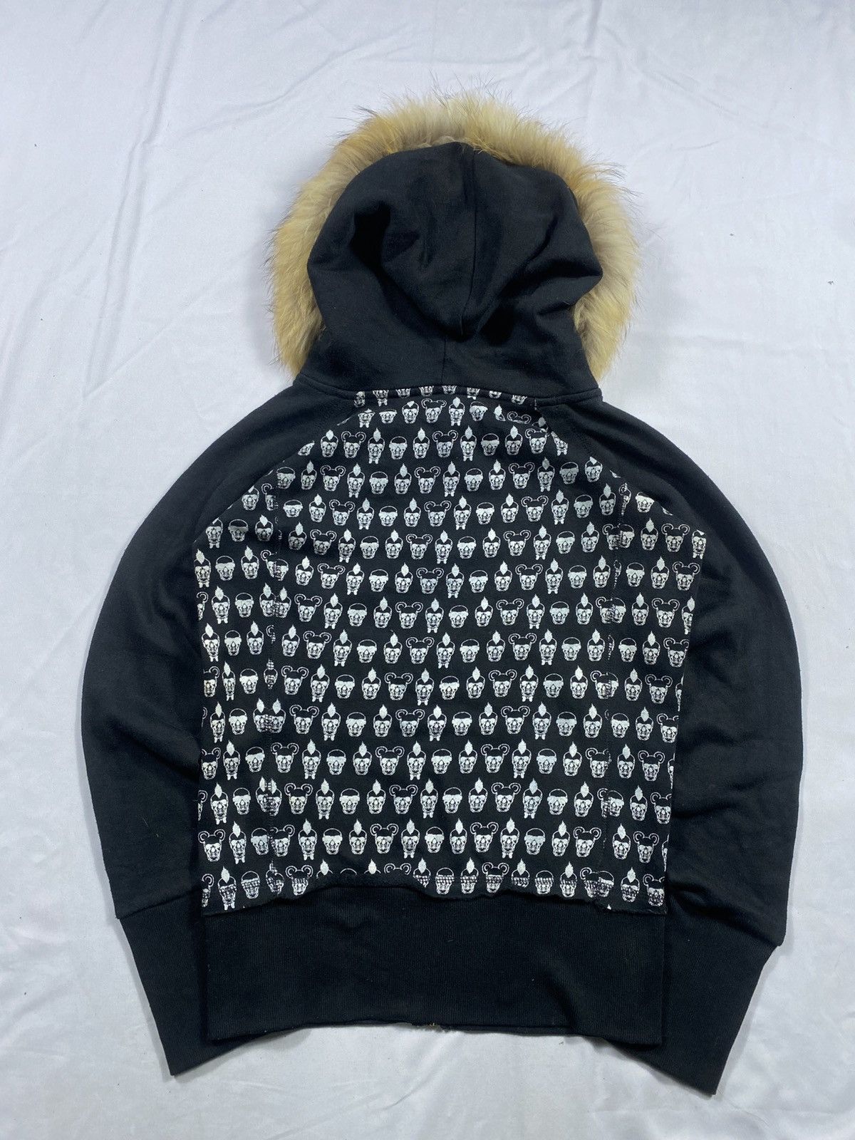 Hysteric Glamour DISTRESSED FUR ZIPPER HOODIE SKULL LGB STYLE Size US M / EU 48-50 / 2 - 3 Thumbnail