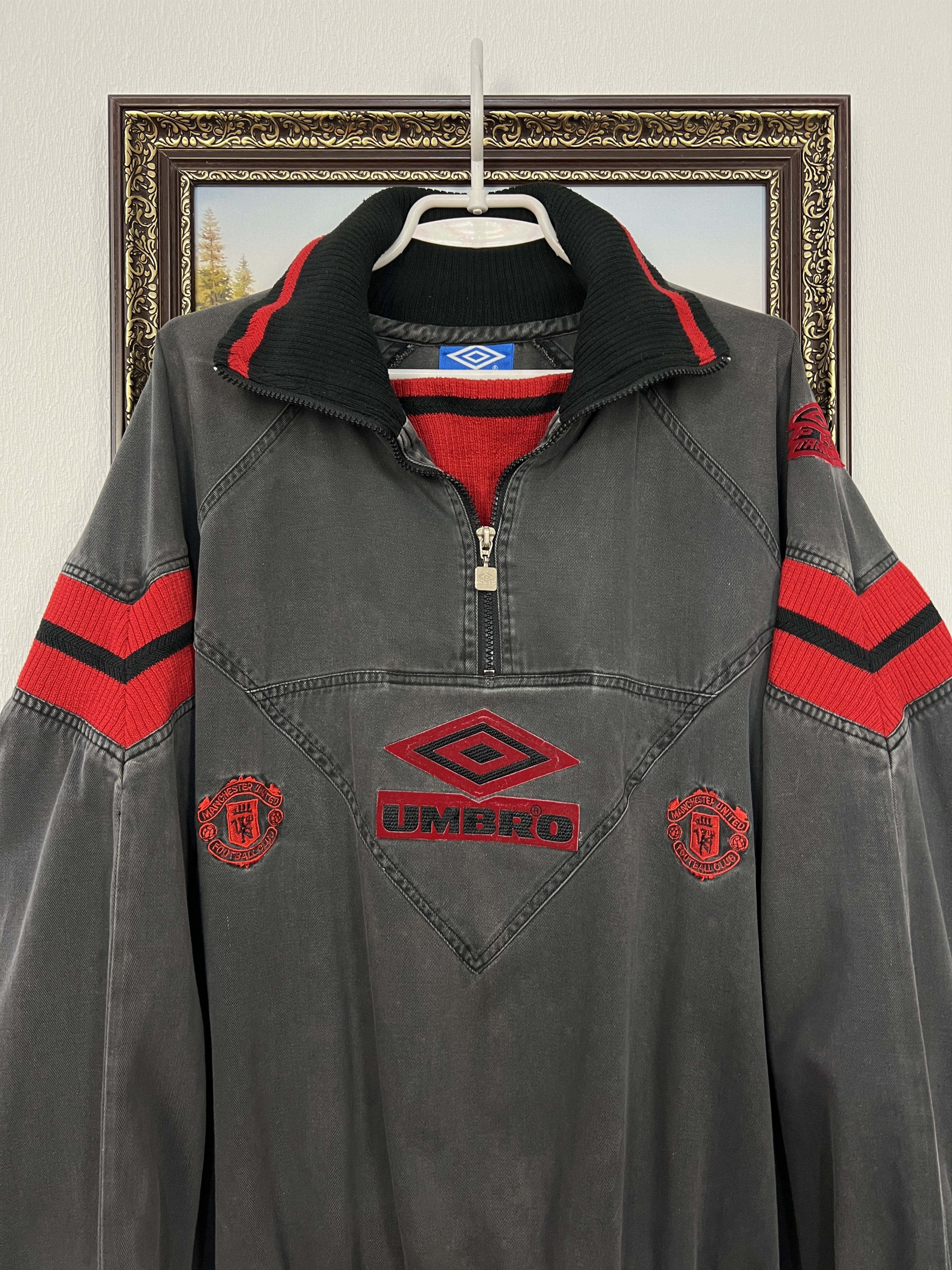 Umbro Vintage 90's Umbro Manchester United Football Sweatshirt Size US XL / EU 56 / 4 - 2 Thumbnail