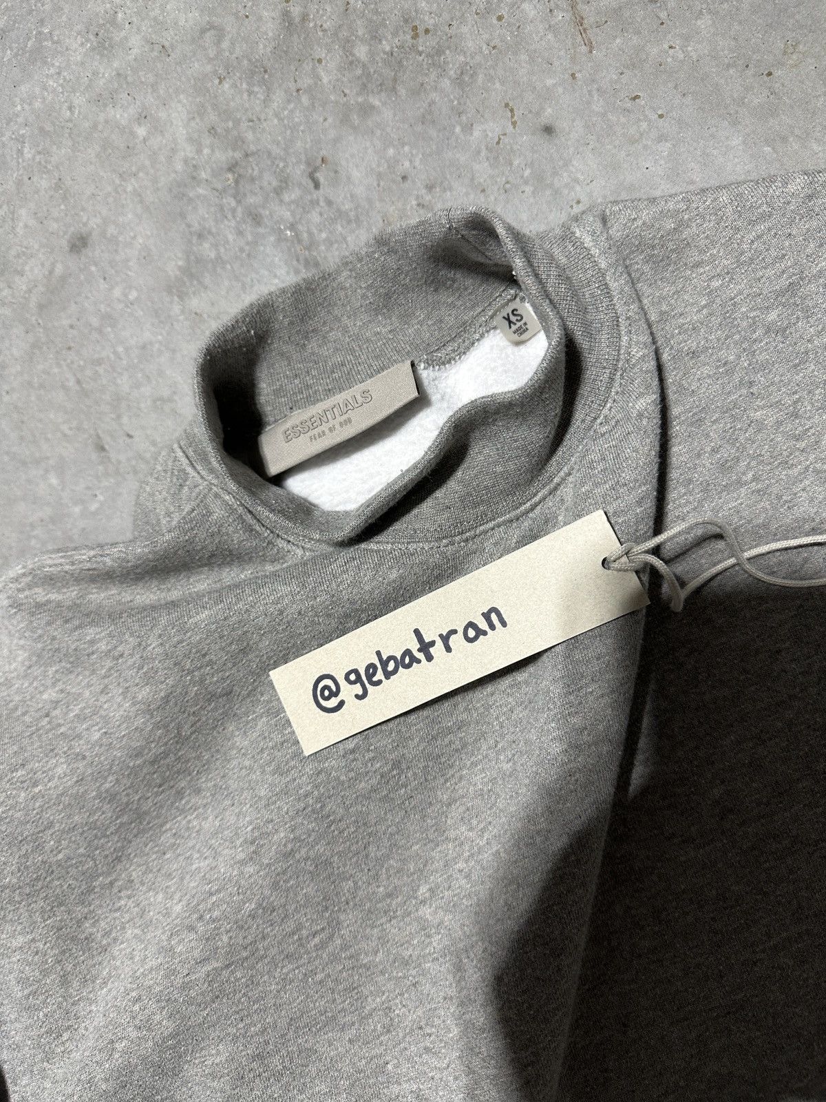 Essentials × Fear of God Fear of God Essentials Mock Neck Sweatshirt Gray X-Small Size US XS / EU 42 / 0 - 4 Thumbnail