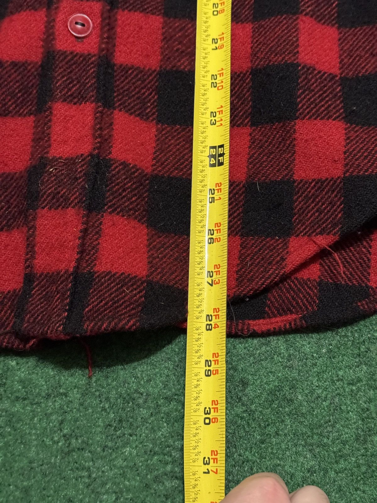 Woolrich Woolen Mills Vintage 60s 70s Woolrich Plaid Wool Button Up Flannel Shirt Size US S / EU 44-46 / 1 - 8 Thumbnail