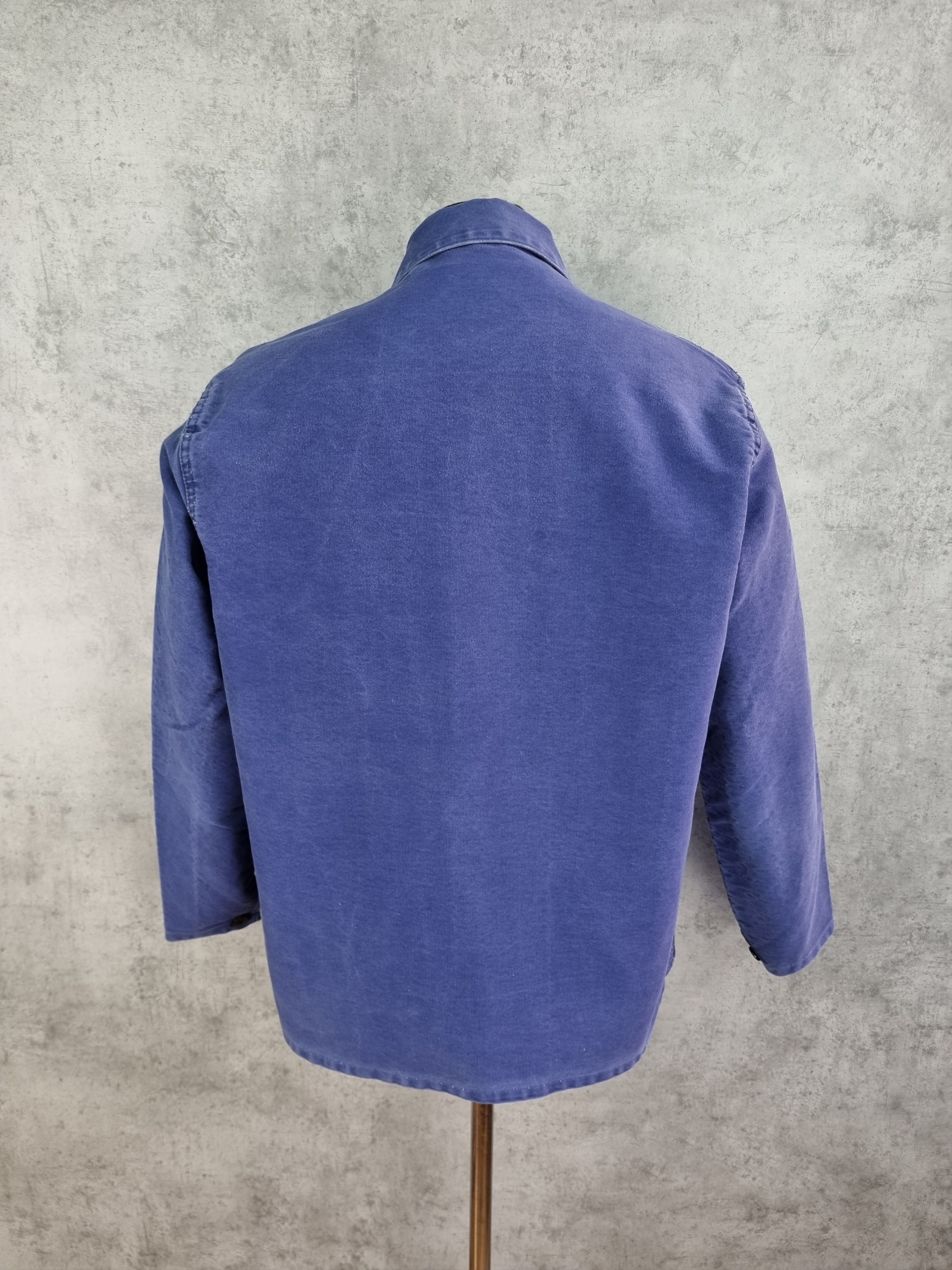 Le Laboureur Vintage French Chore Worker Relaxed Fit Faded Light Jacket Size US XL / EU 56 / 4 - 7 Thumbnail