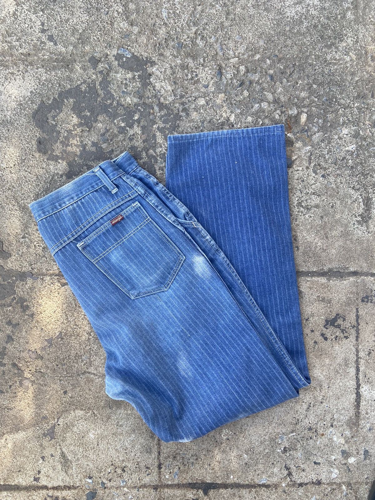 Kapital × Vintage Vintage Wrangler 80s denim with white stripes Size US 33 - 4 Thumbnail